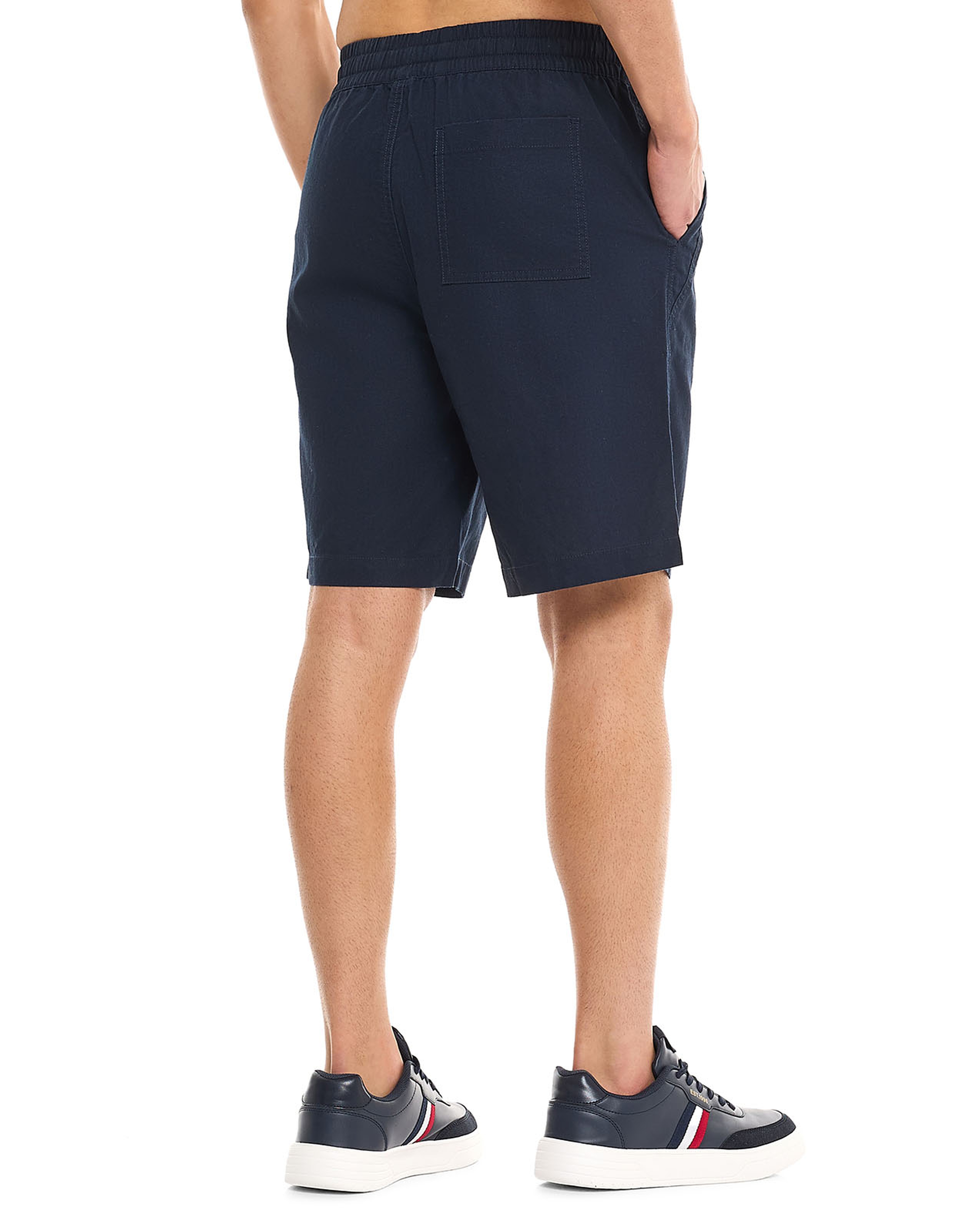 Solid Shorts With Drawstring Waist