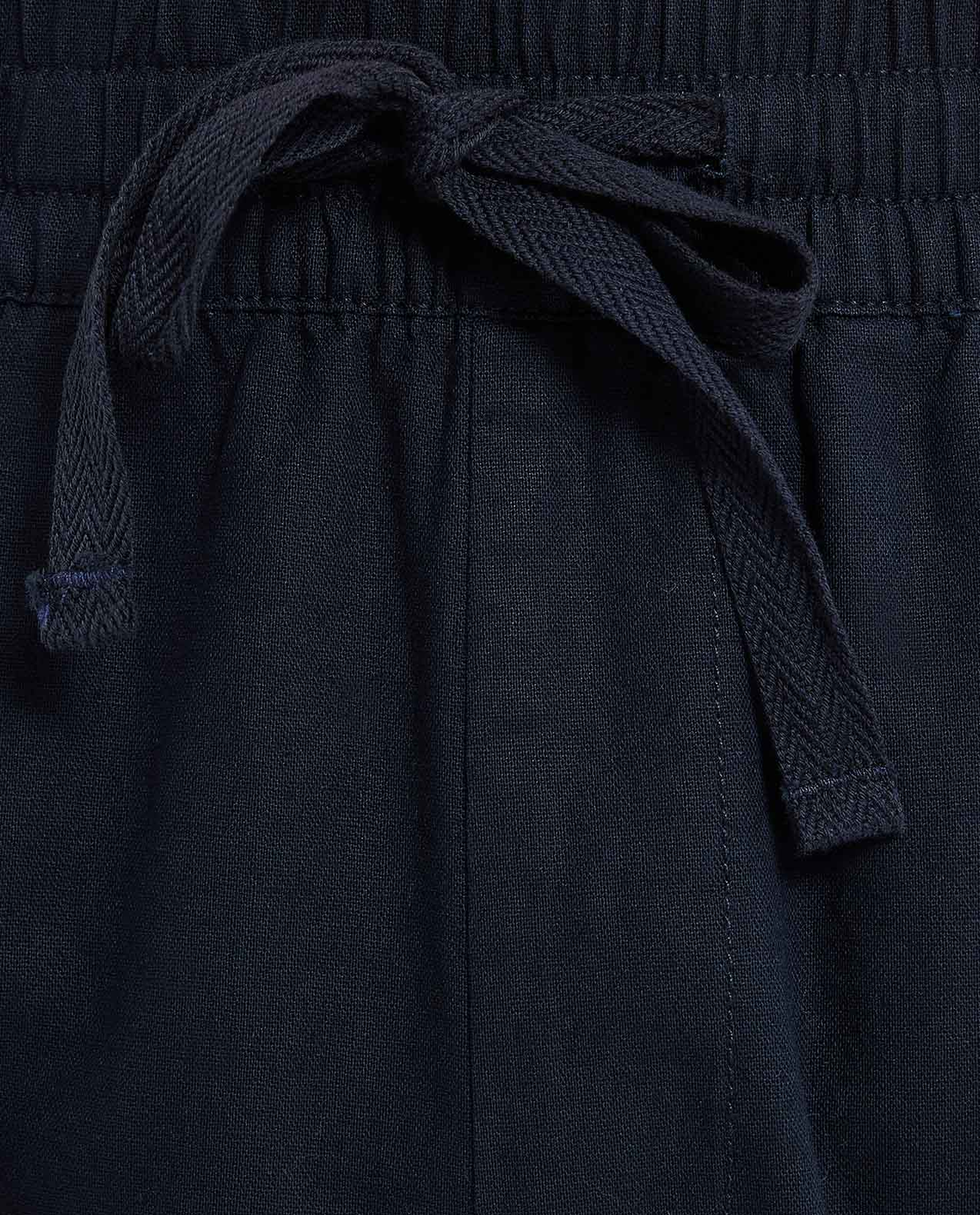 Solid Shorts With Drawstring Waist