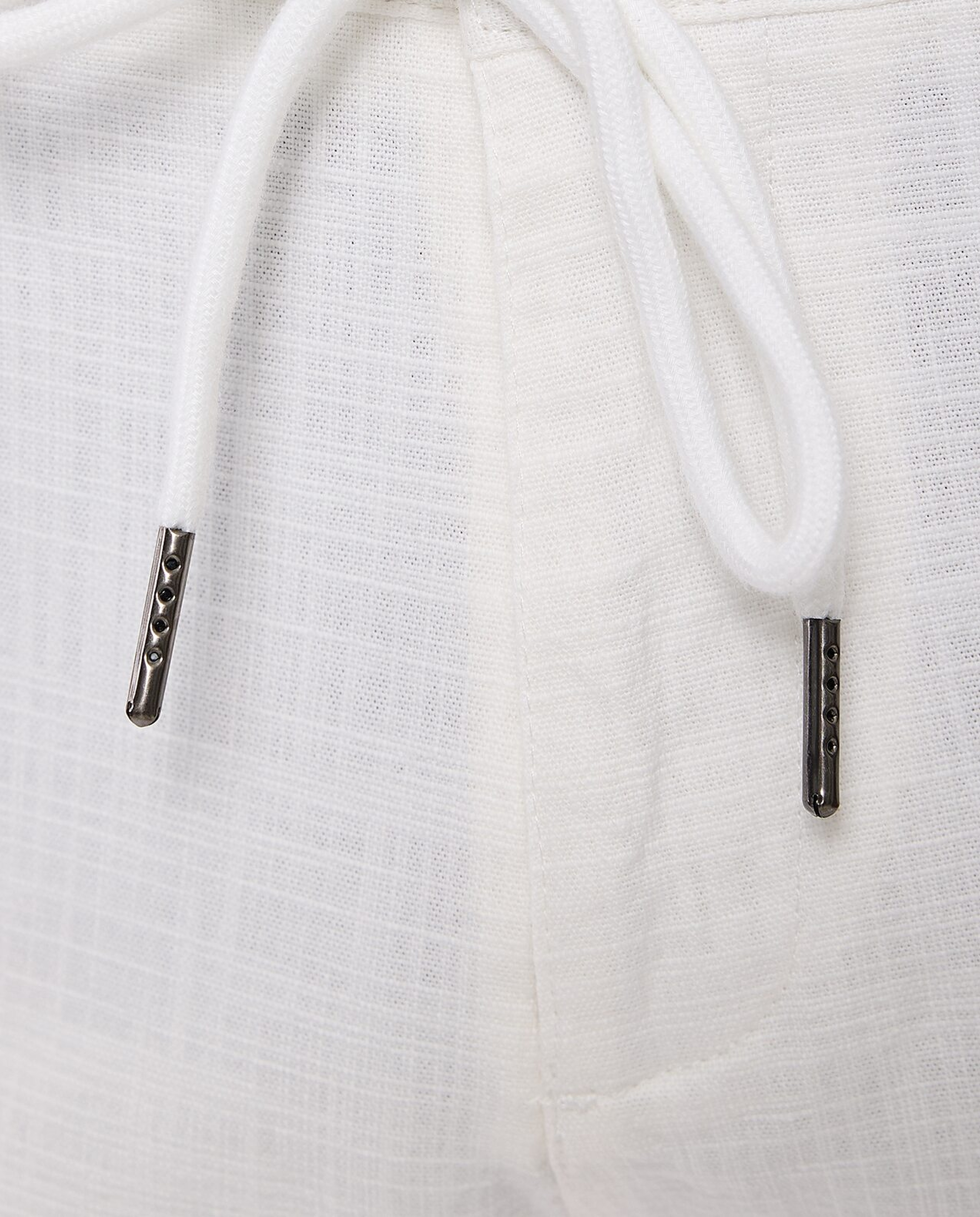 Solid Slim Fit Pants with Drawstring Closure