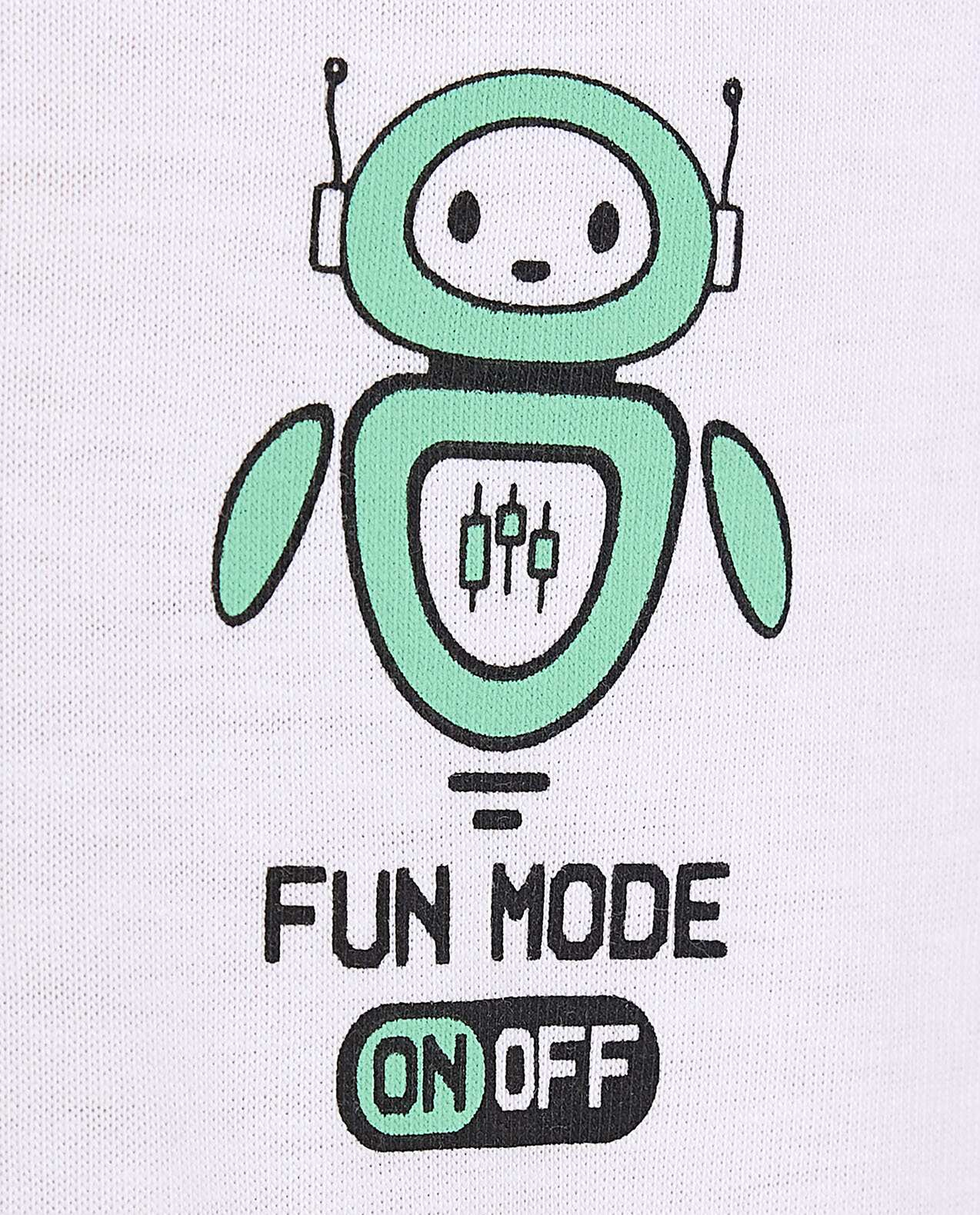 Printed T-Shirt with Crew Neck and Short Sleeves