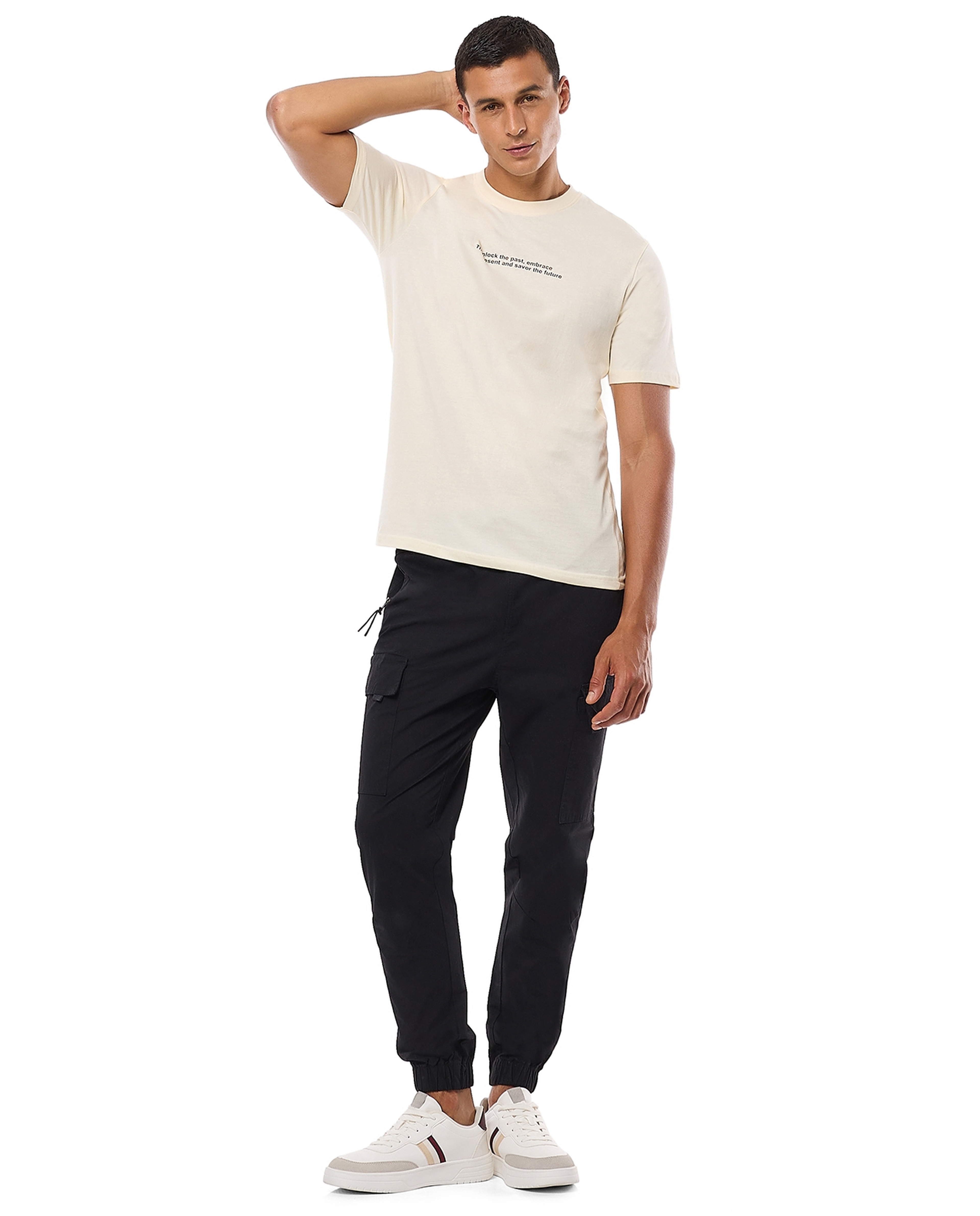 Printed T-Shirt with Crew Neck and Short Sleeves