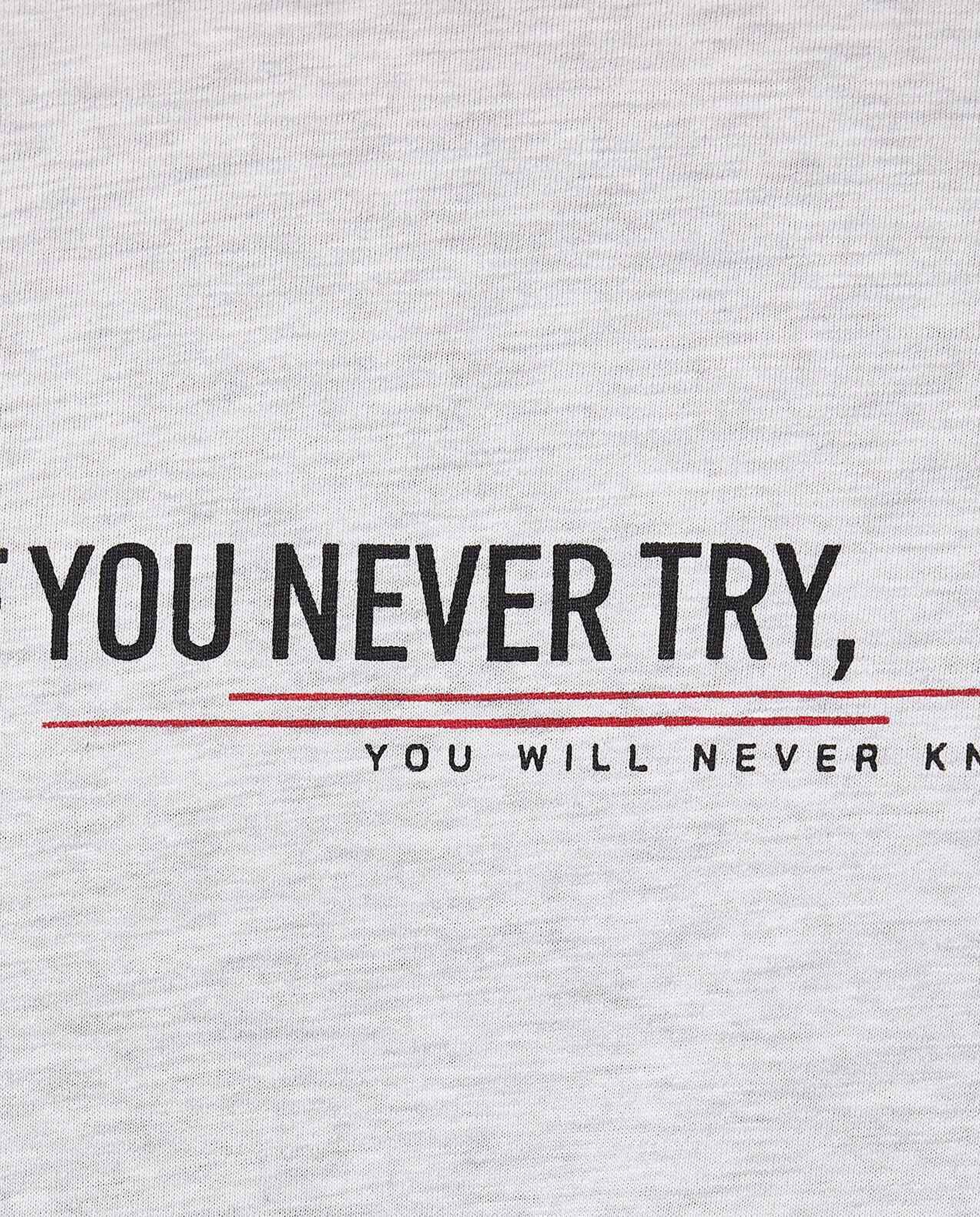 Printed T-Shirt with Crew Neck and Short Sleeves