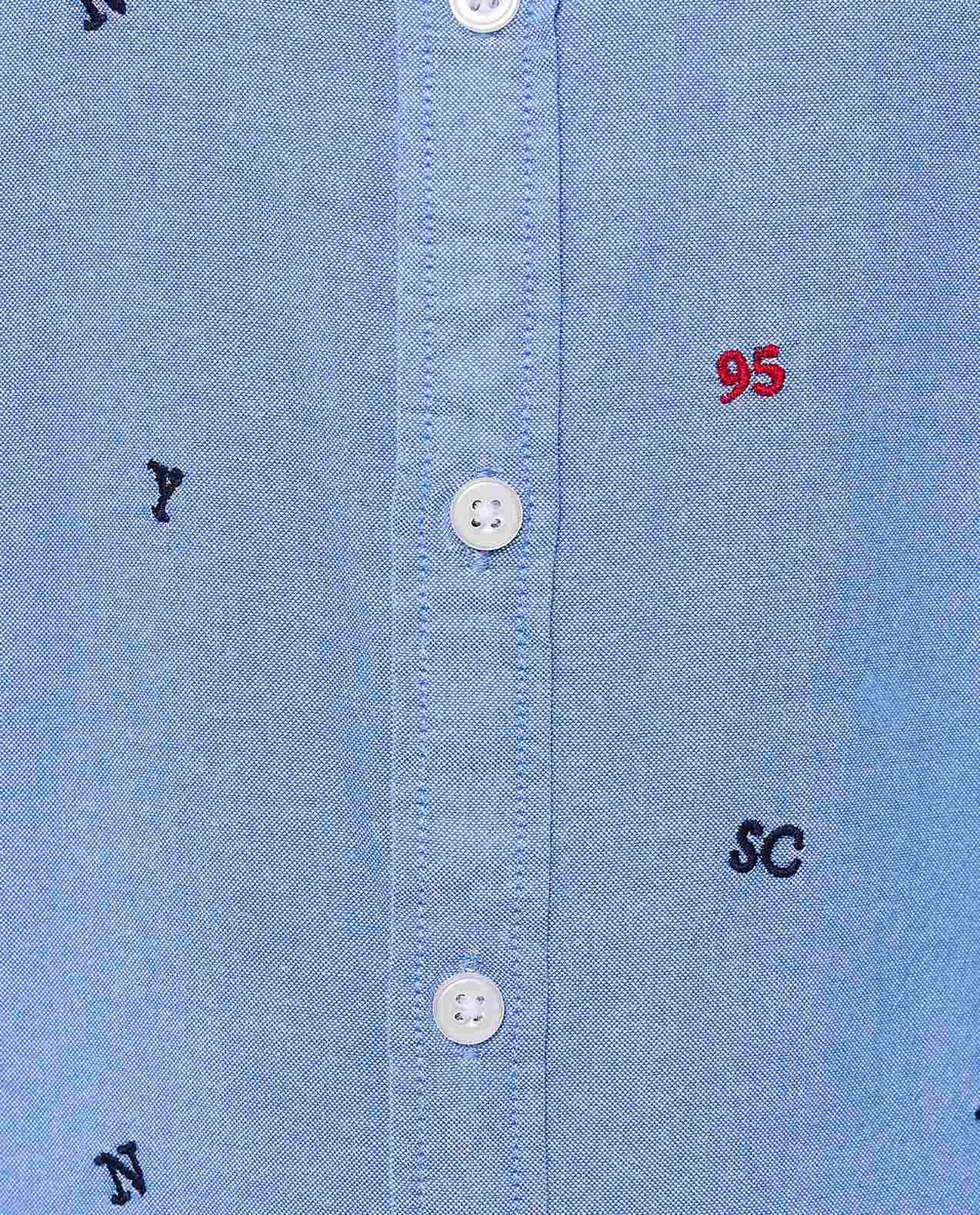 Printed Shirt with Classic Collar and Long Sleeves