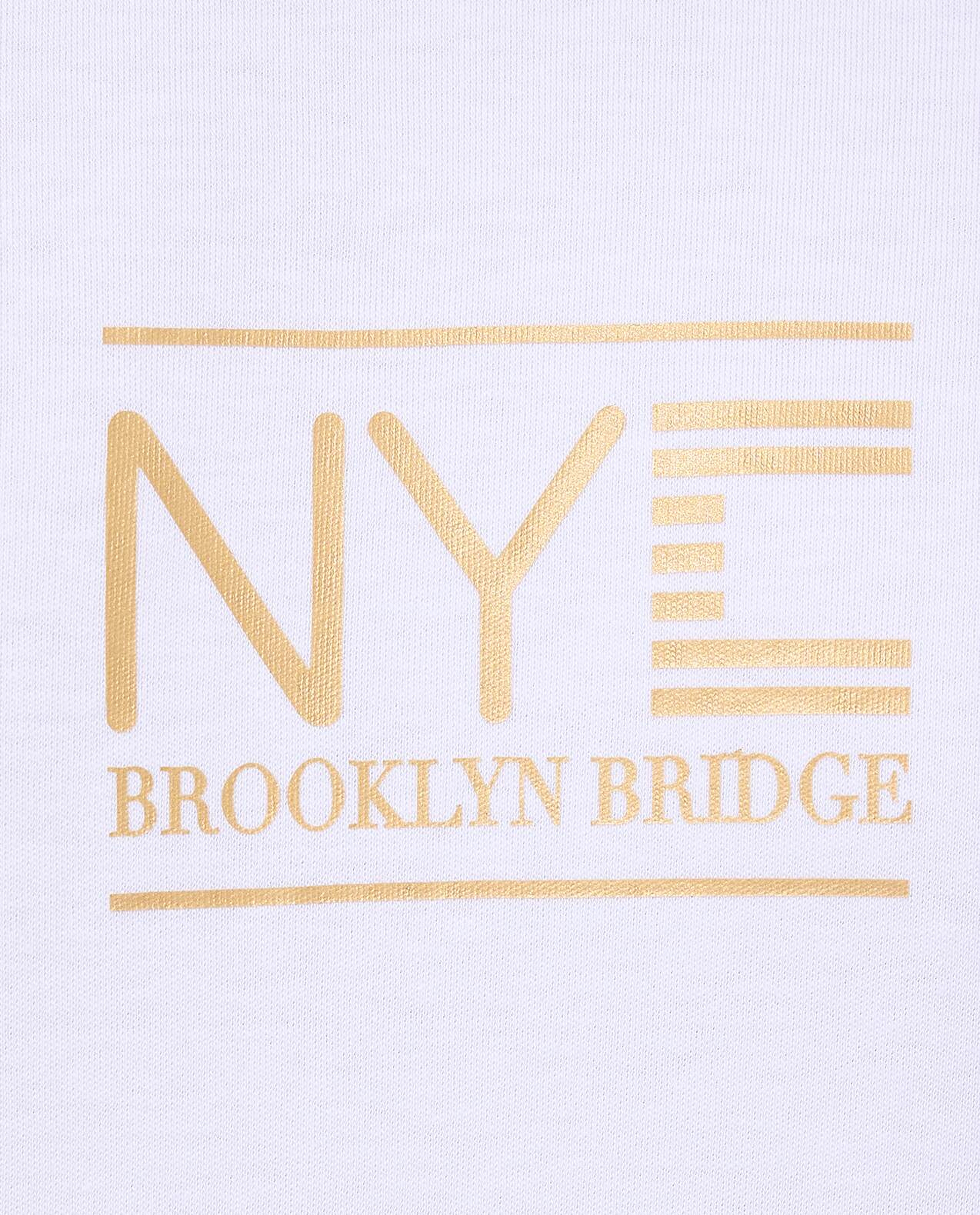 Printed T-Shirt with Crew Neck and Short Sleeves