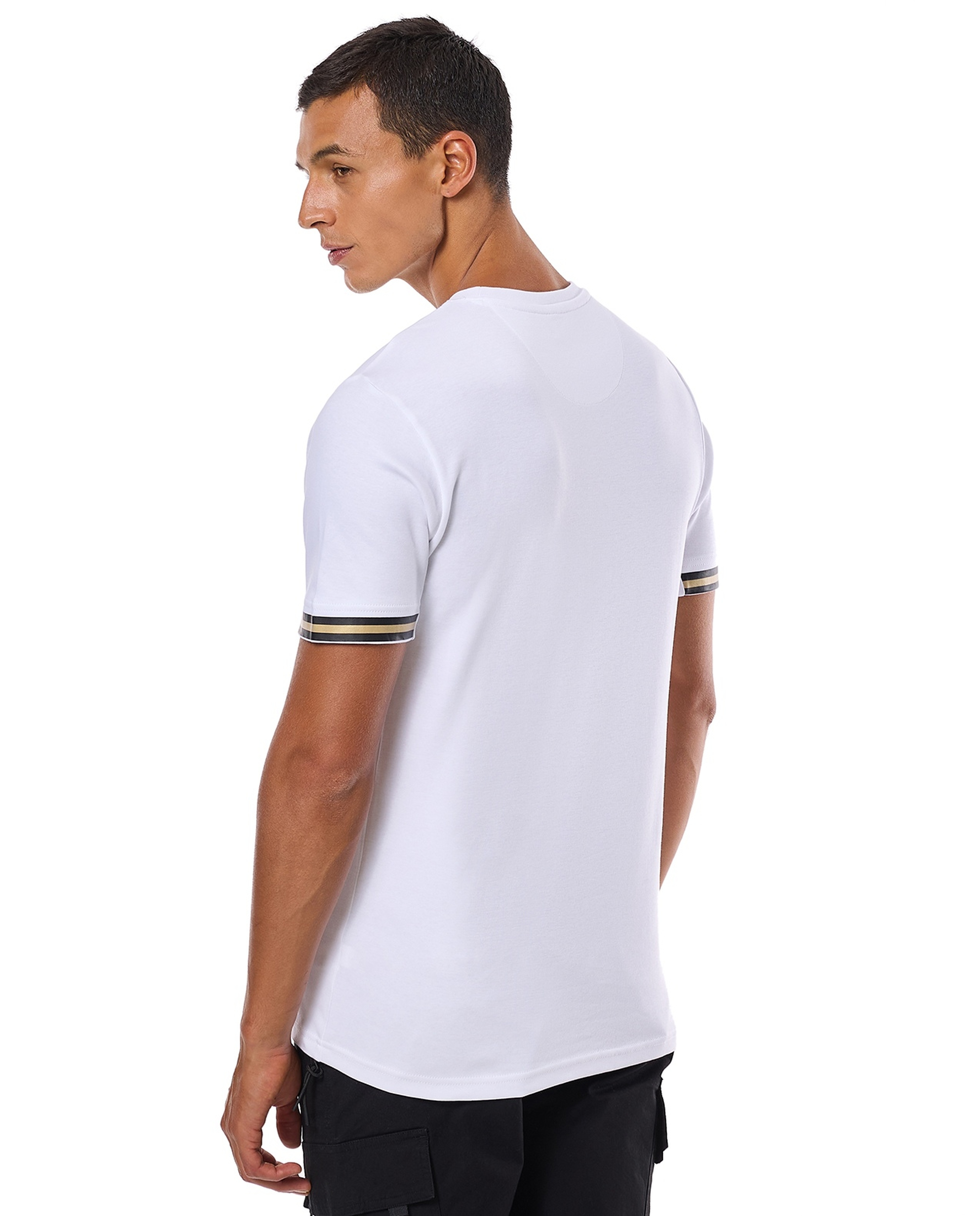 Printed T-Shirt with Crew Neck and Short Sleeves