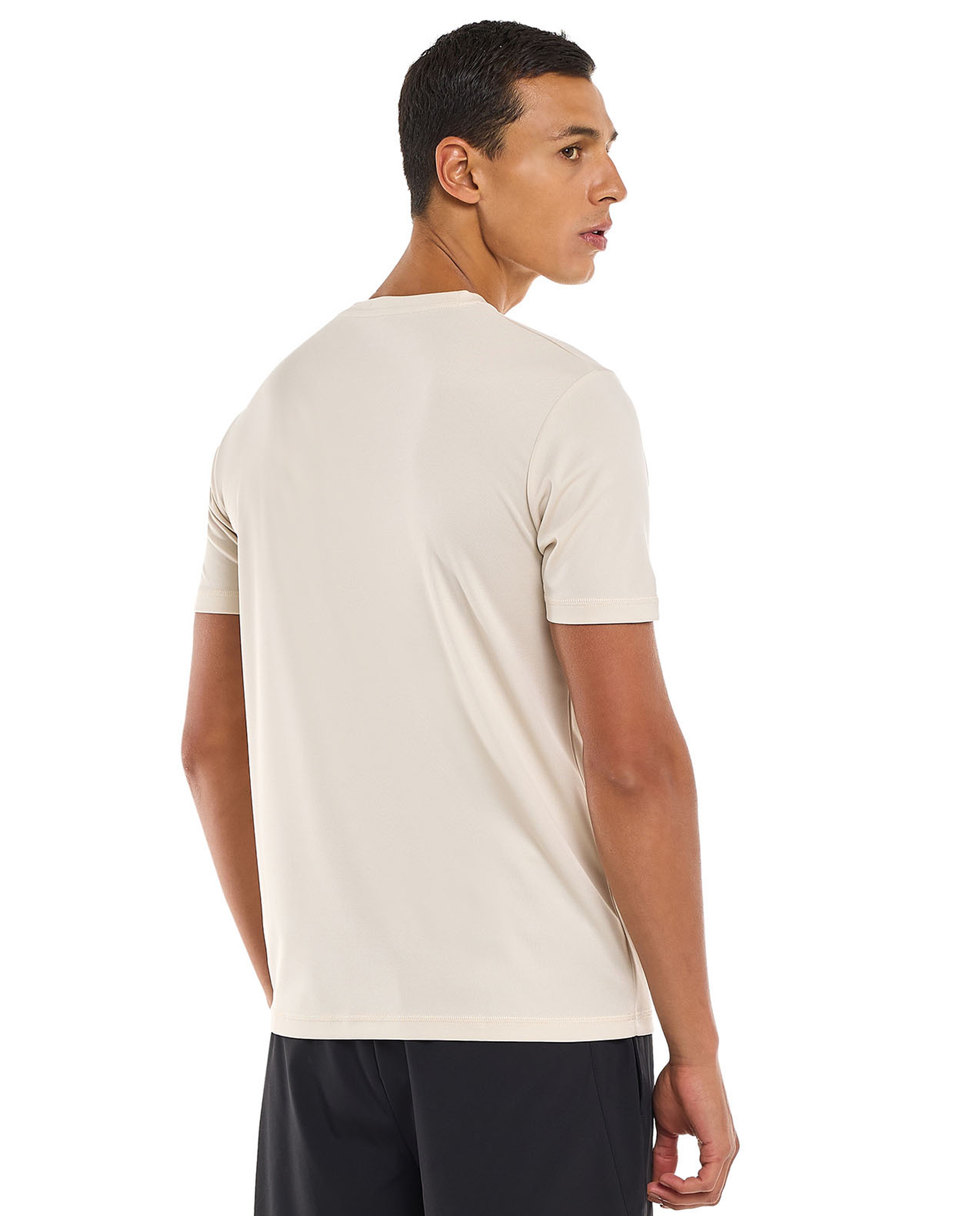 Printed Active T-Shirt with Crew Neck and Short Sleeves