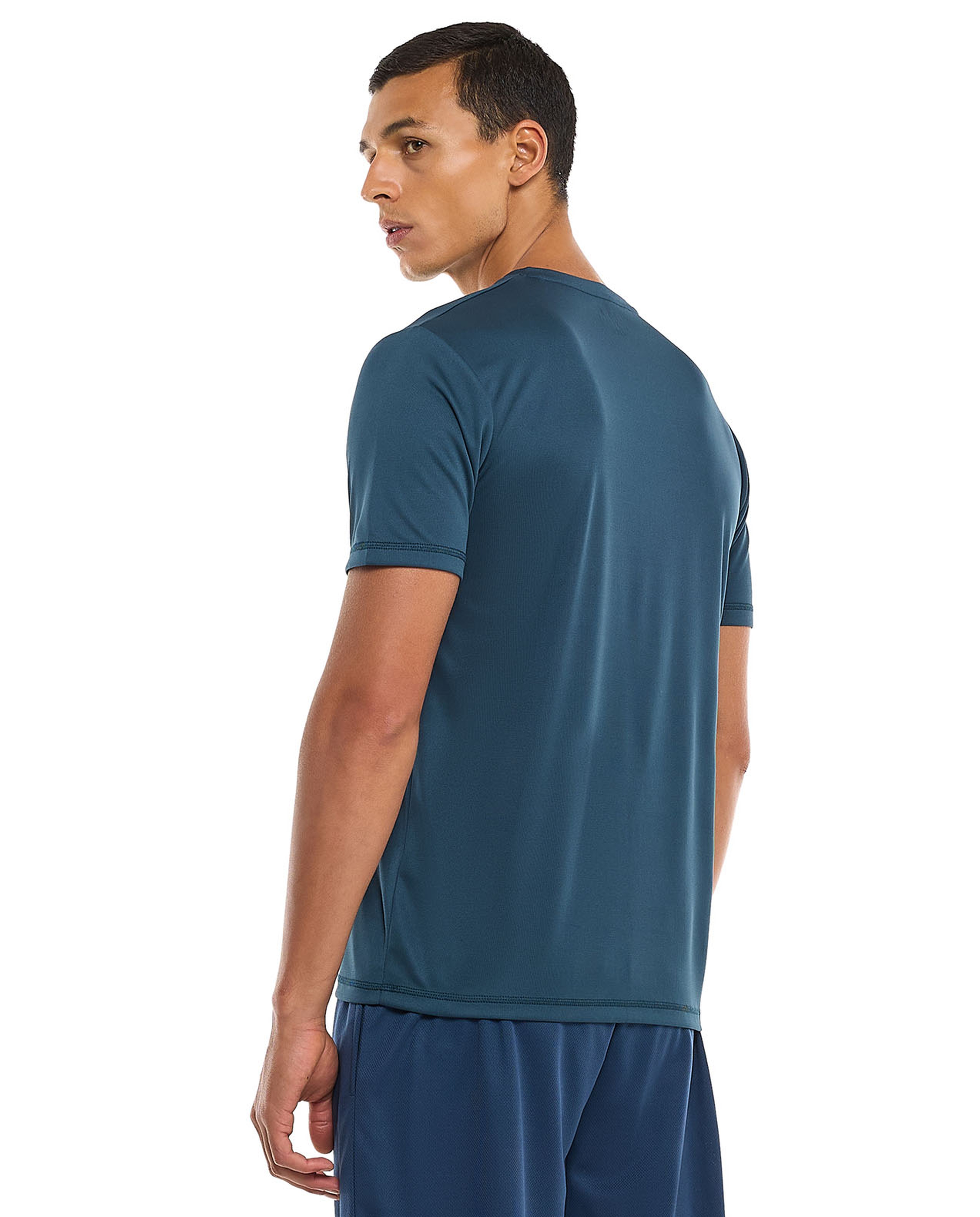 Printed Active T-Shirt with Crew Neck and Short Sleeves