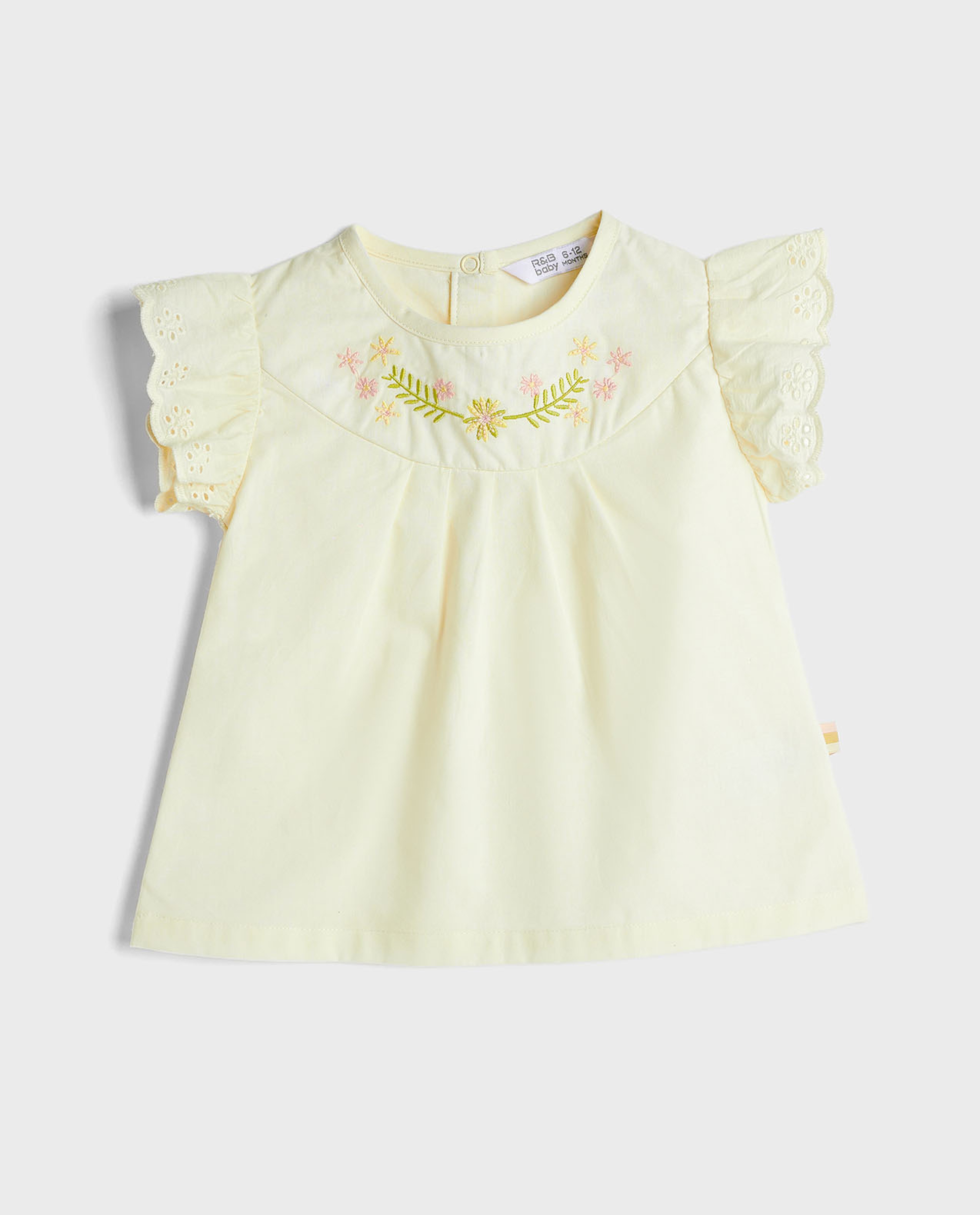 Embroidered Top and Leggings Set