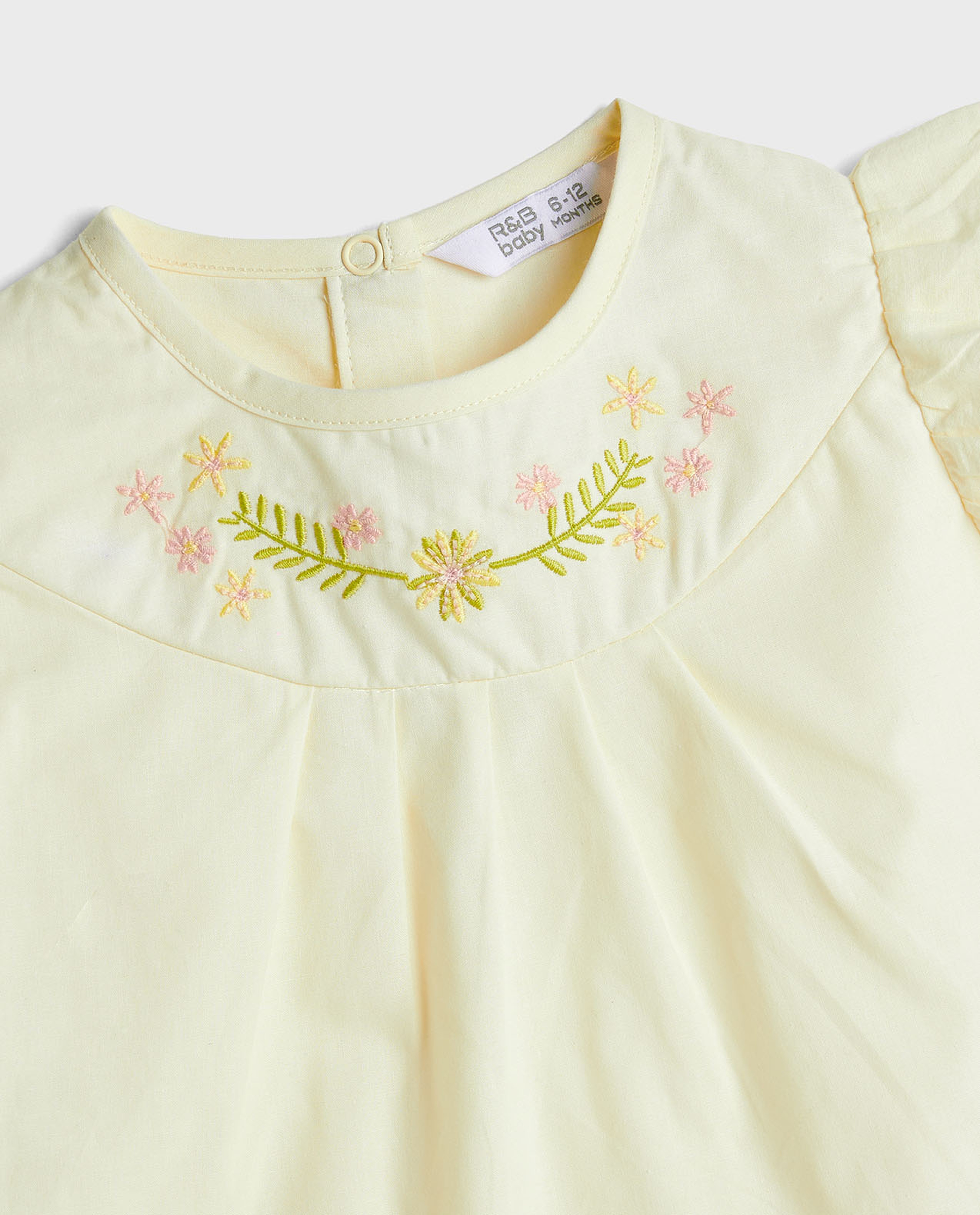 Embroidered Top and Leggings Set