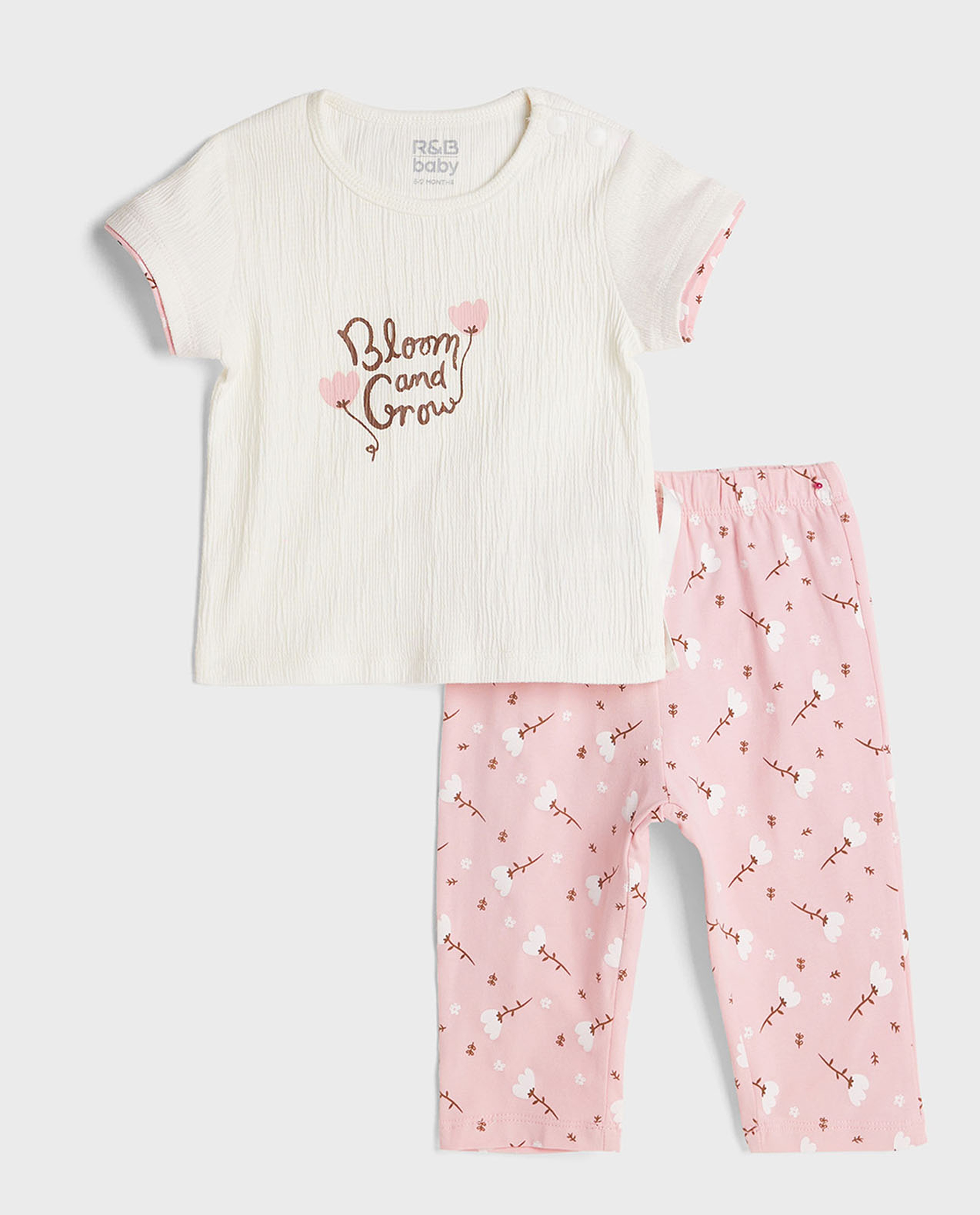 Printed Top and Pant Set