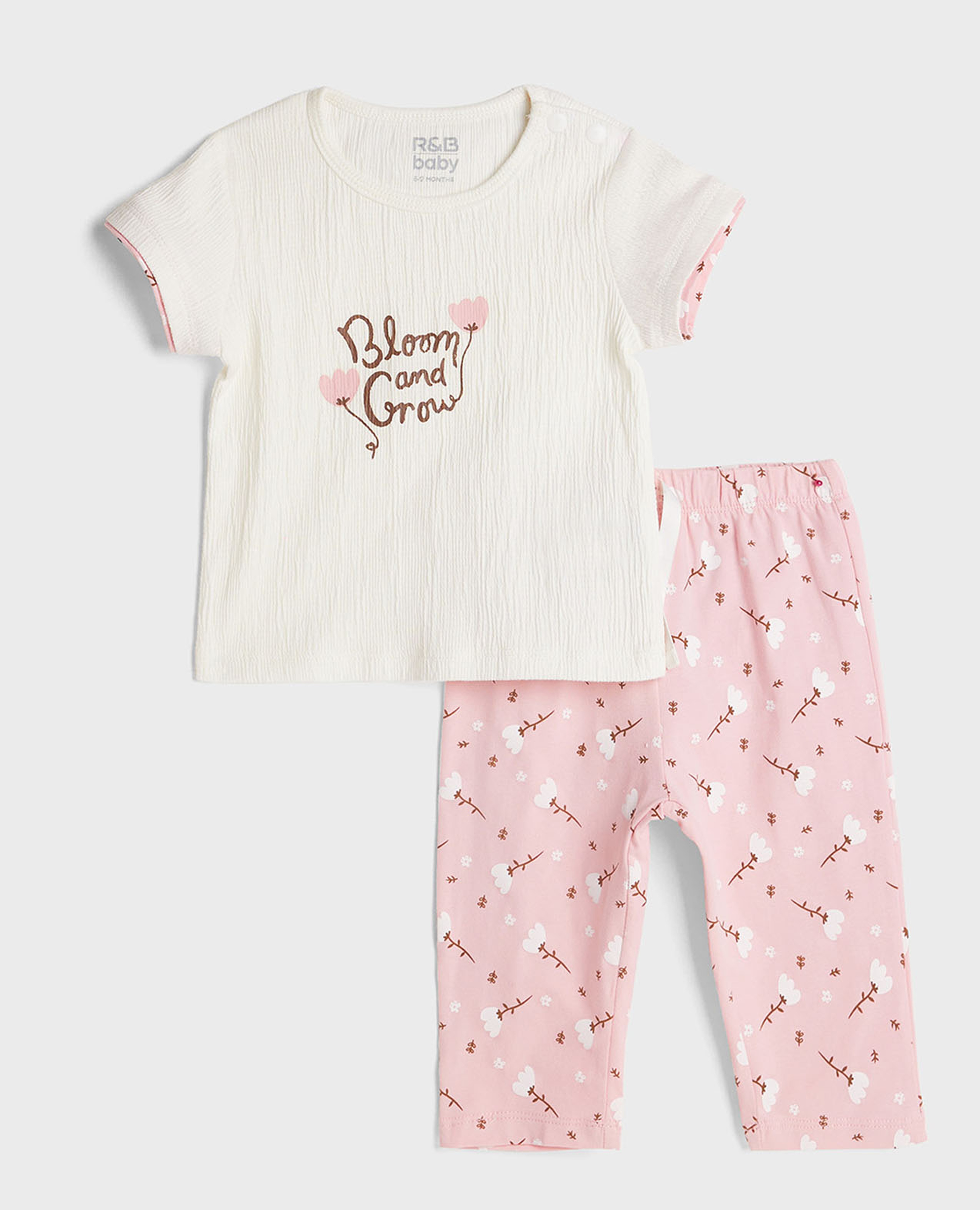 طقم توب بطبعة مع بنطال