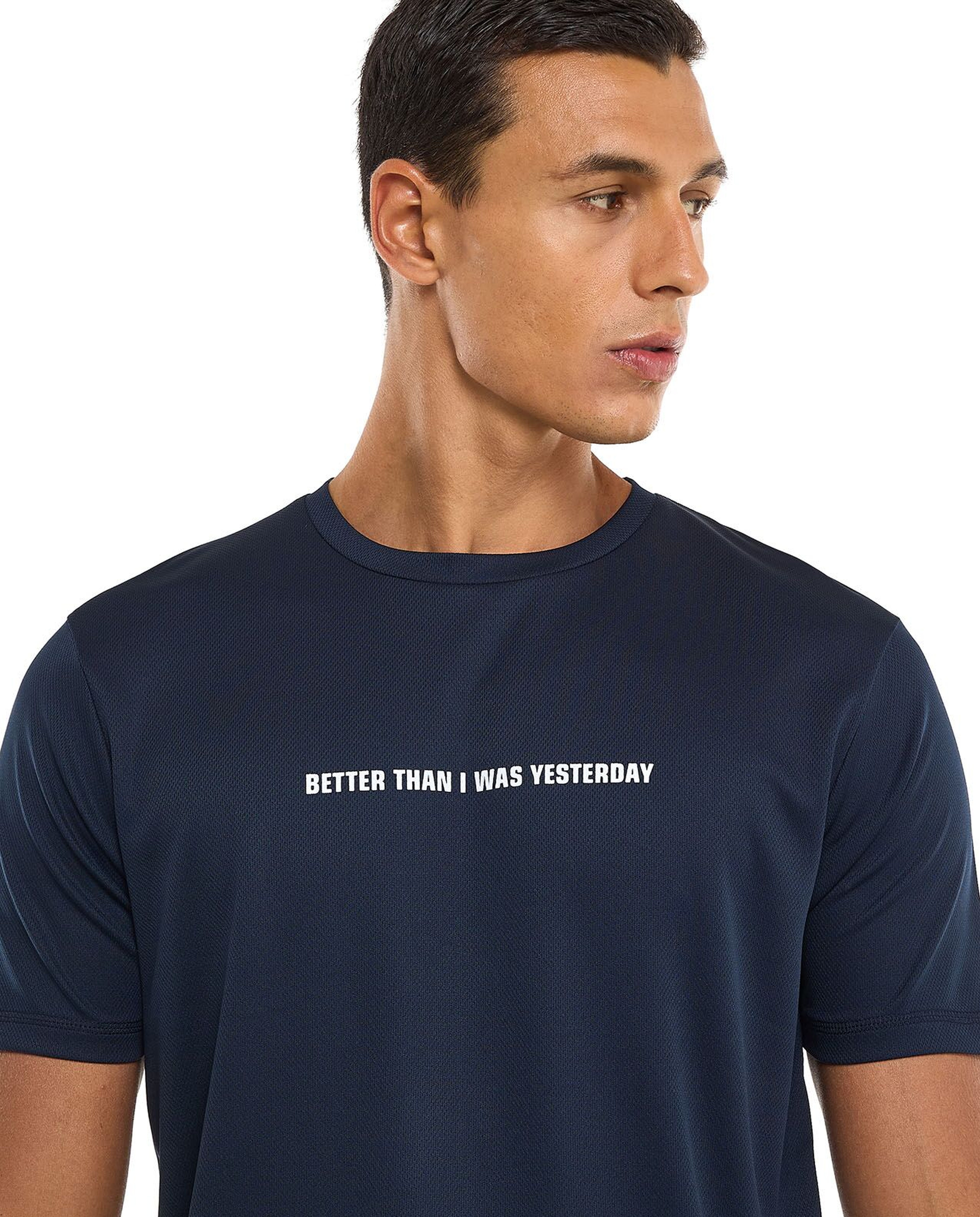 Printed Active T-Shirt with Crew Neck and Short Sleeves