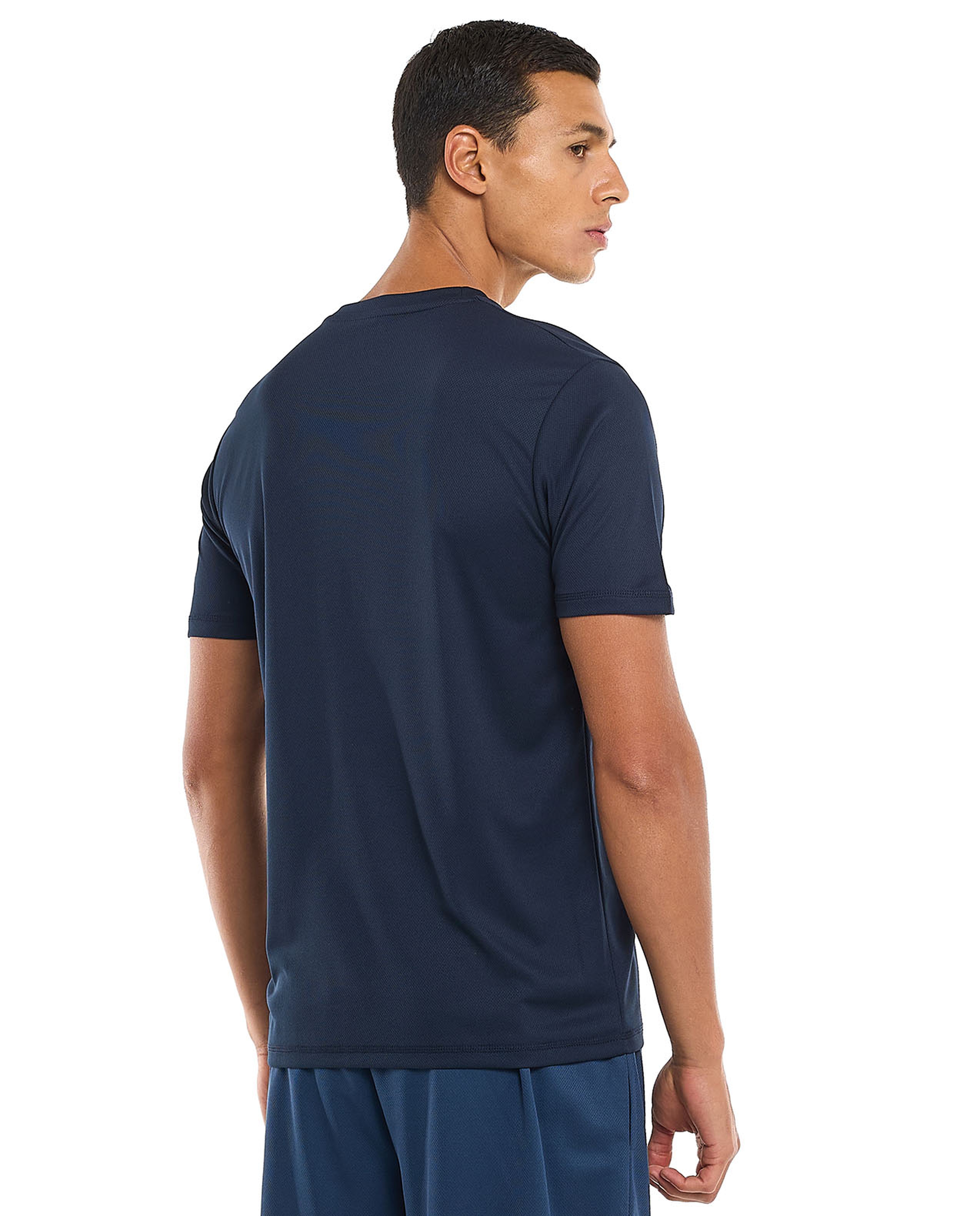 Printed Active T-Shirt with Crew Neck and Short Sleeves