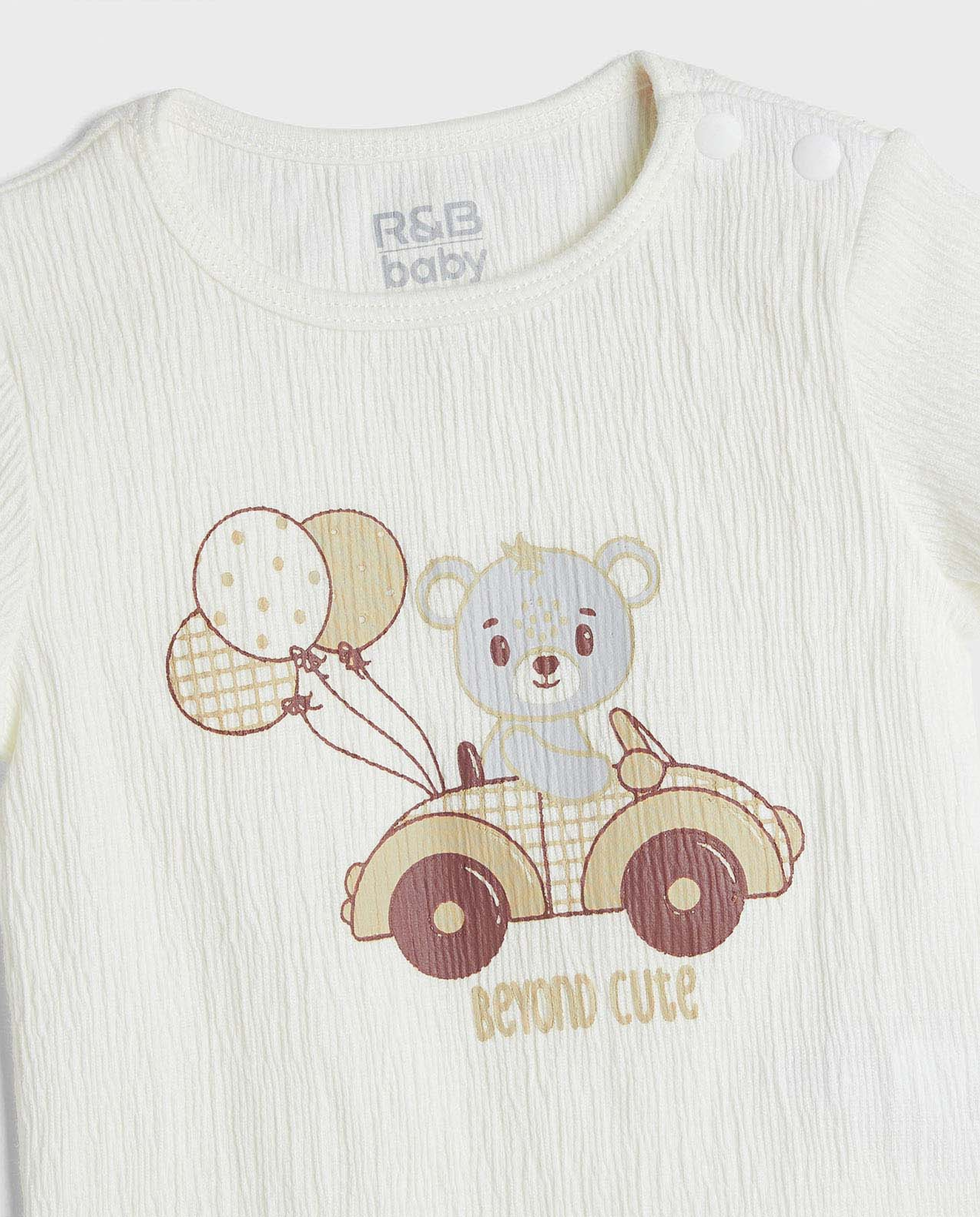 Printed Top and Checkered Pant Set