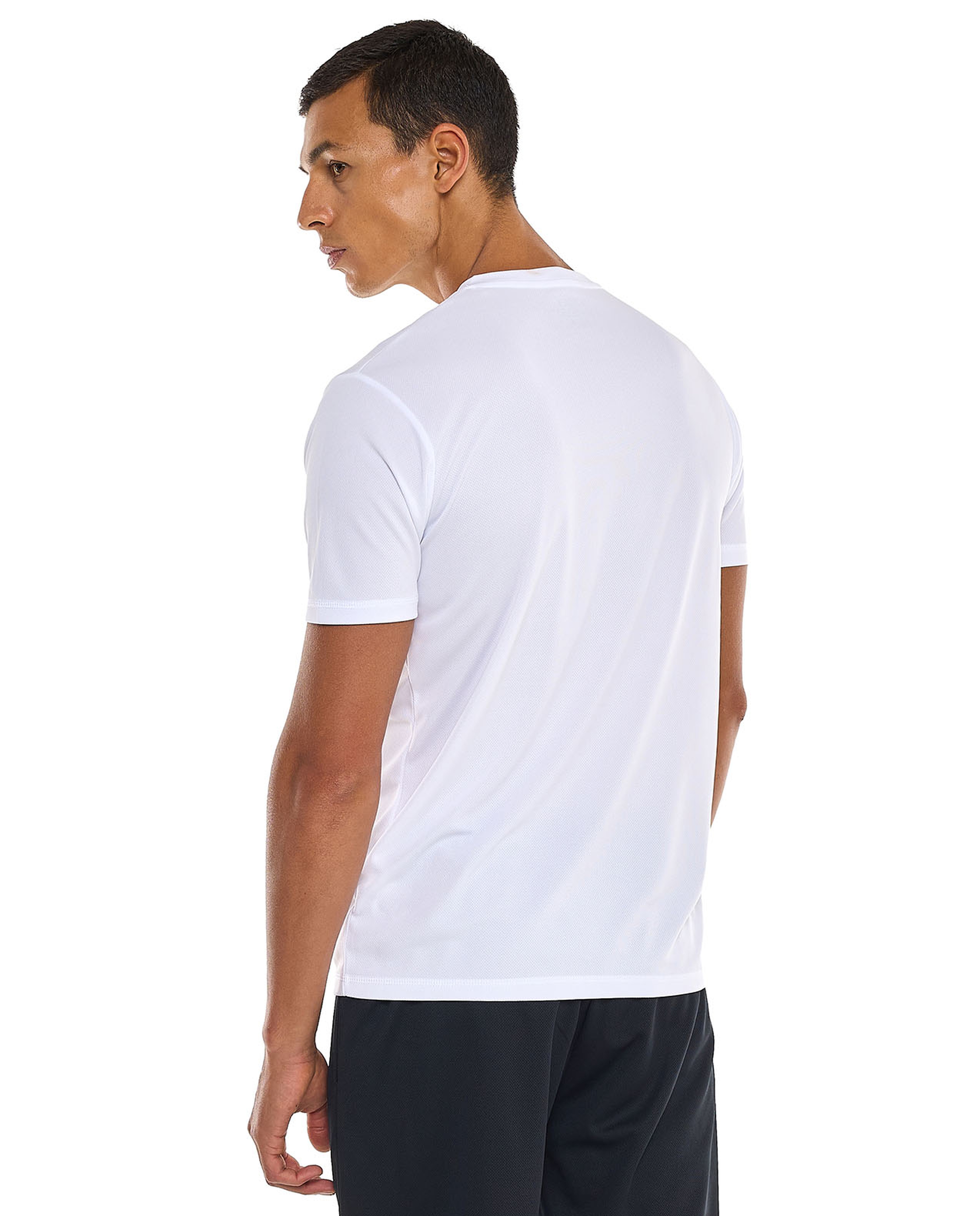 Printed Active T-Shirt with Crew Neck and Short Sleeves