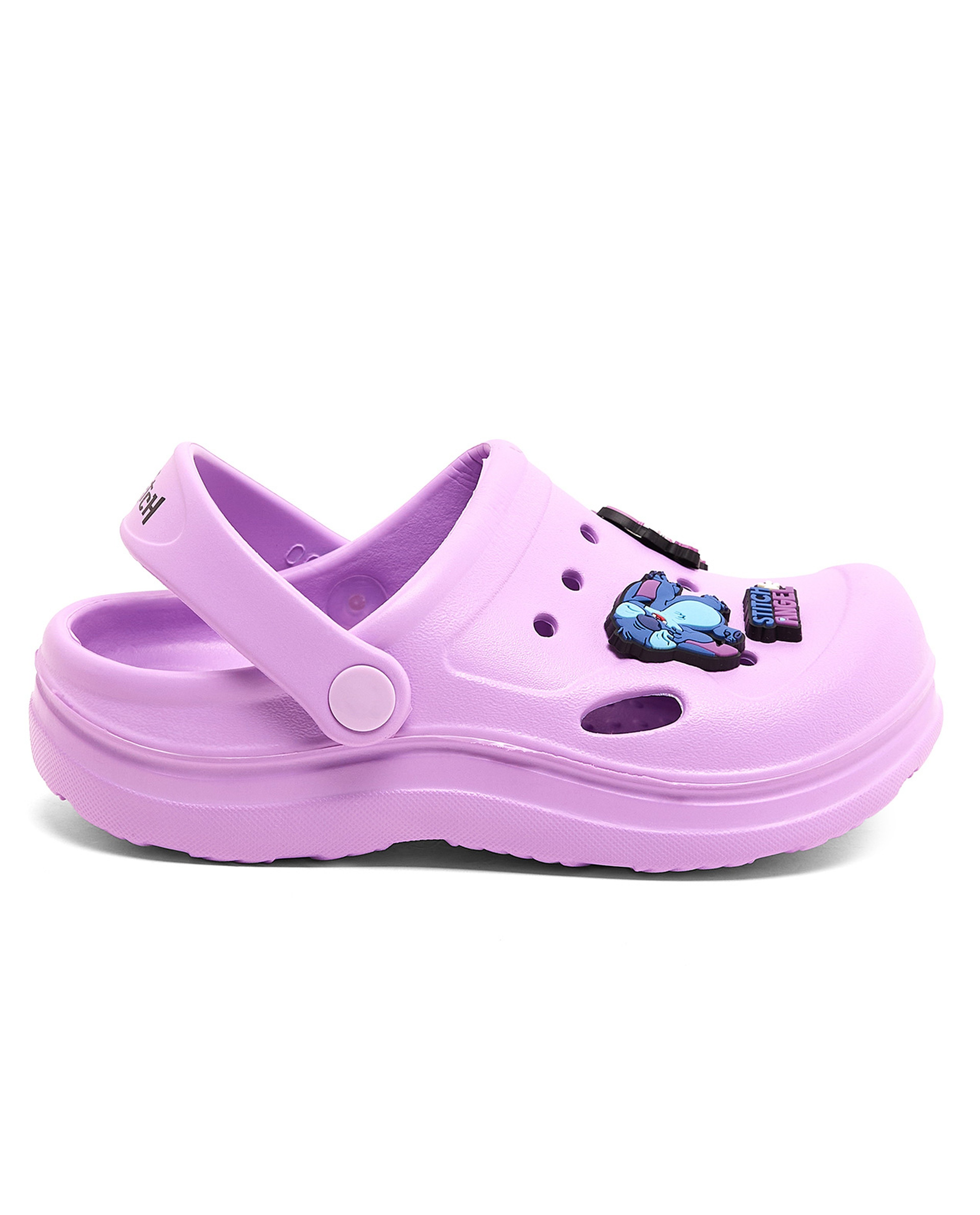 Solid Clogs with Stitch Charm