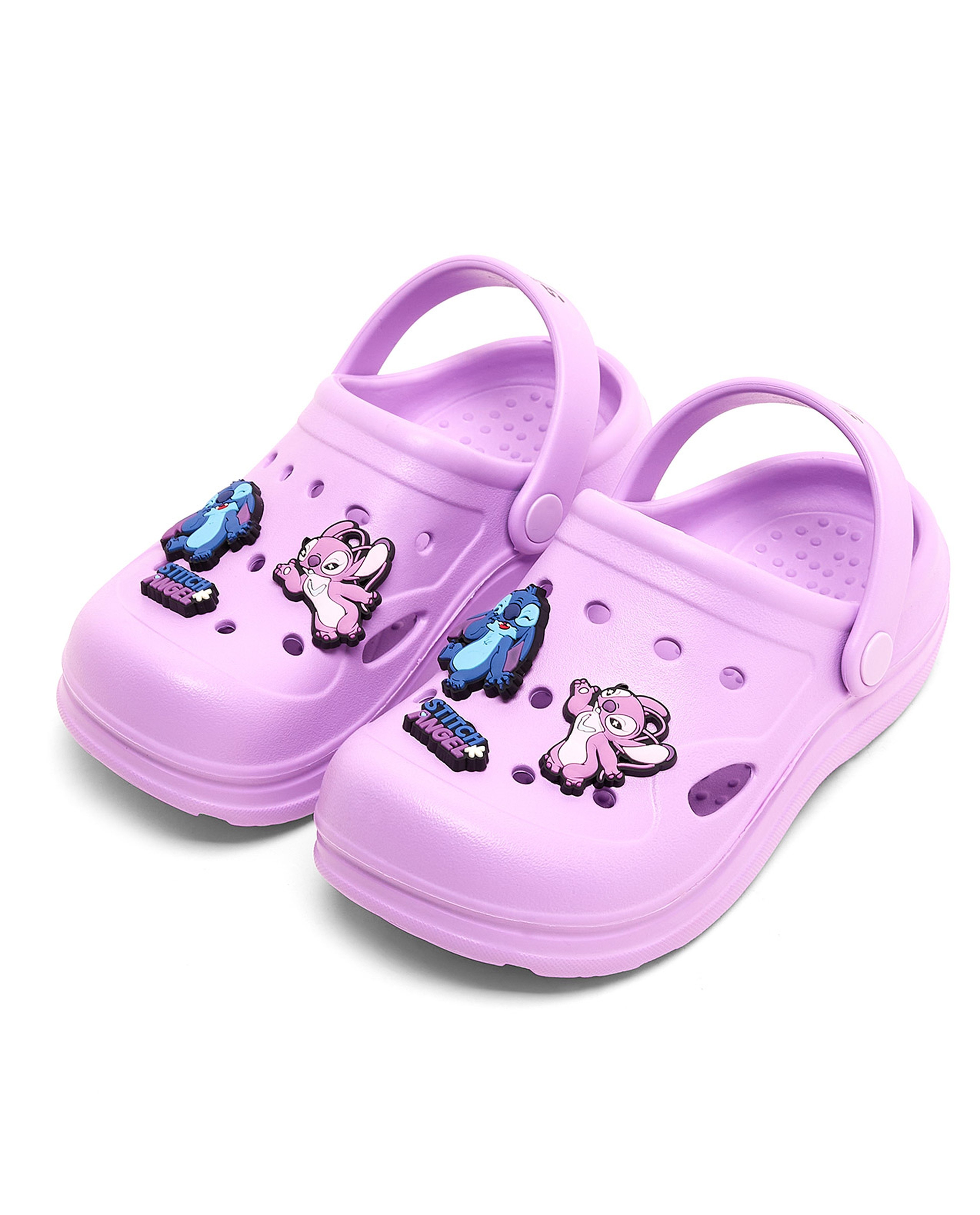 Solid Clogs with Stitch Charm