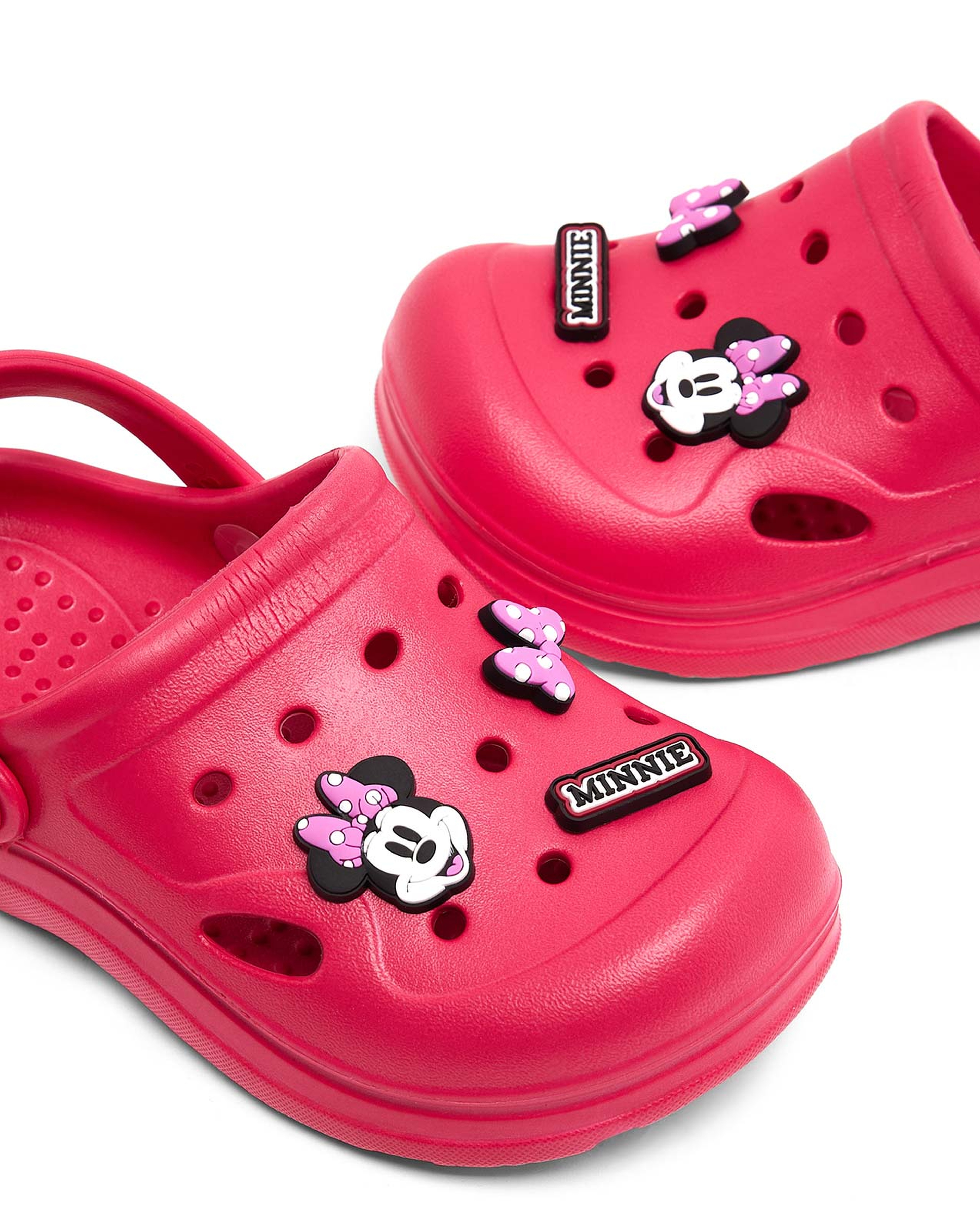 Solid Clogs with Minnie Charm
