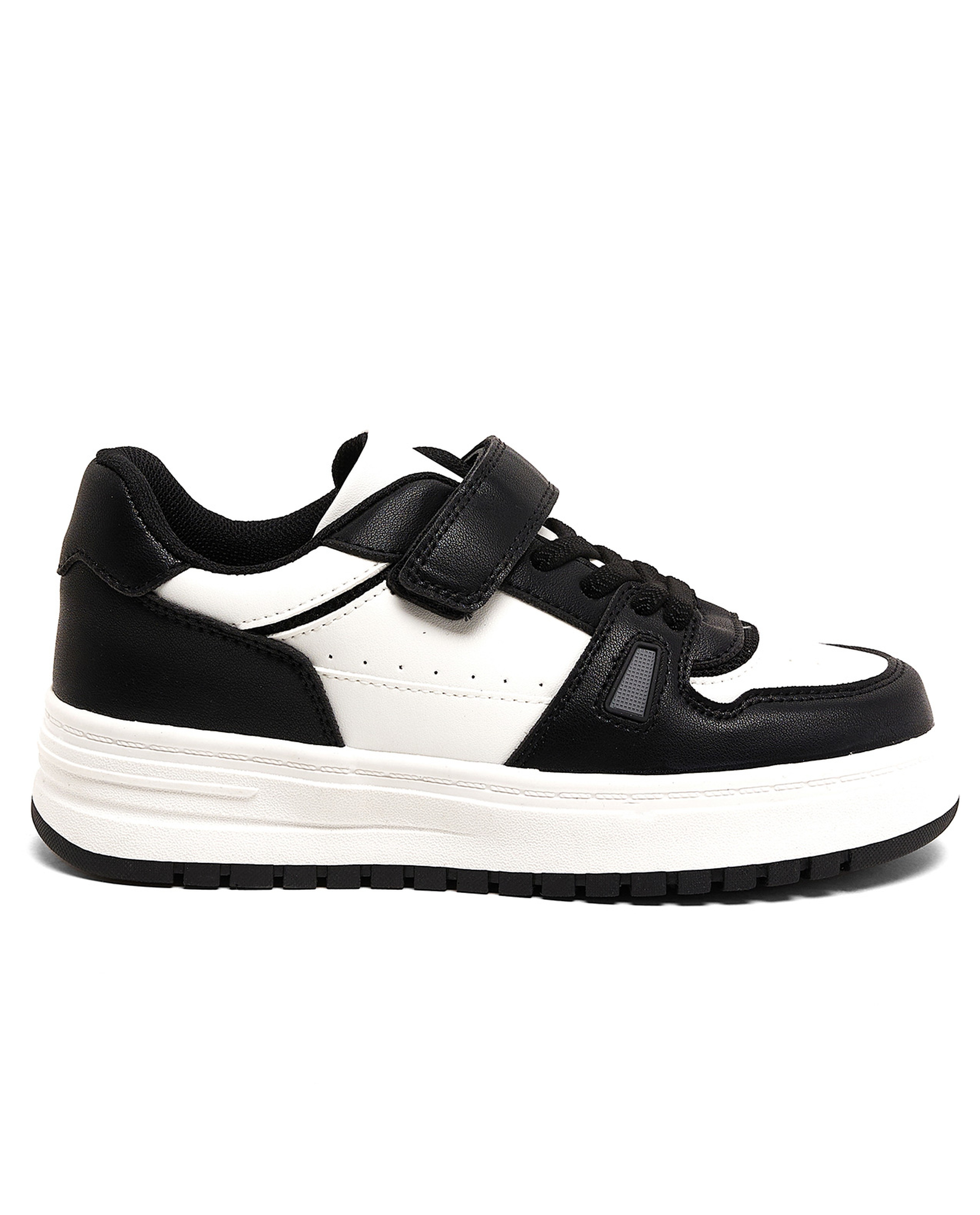 Color Block Velcro Closure Shoes