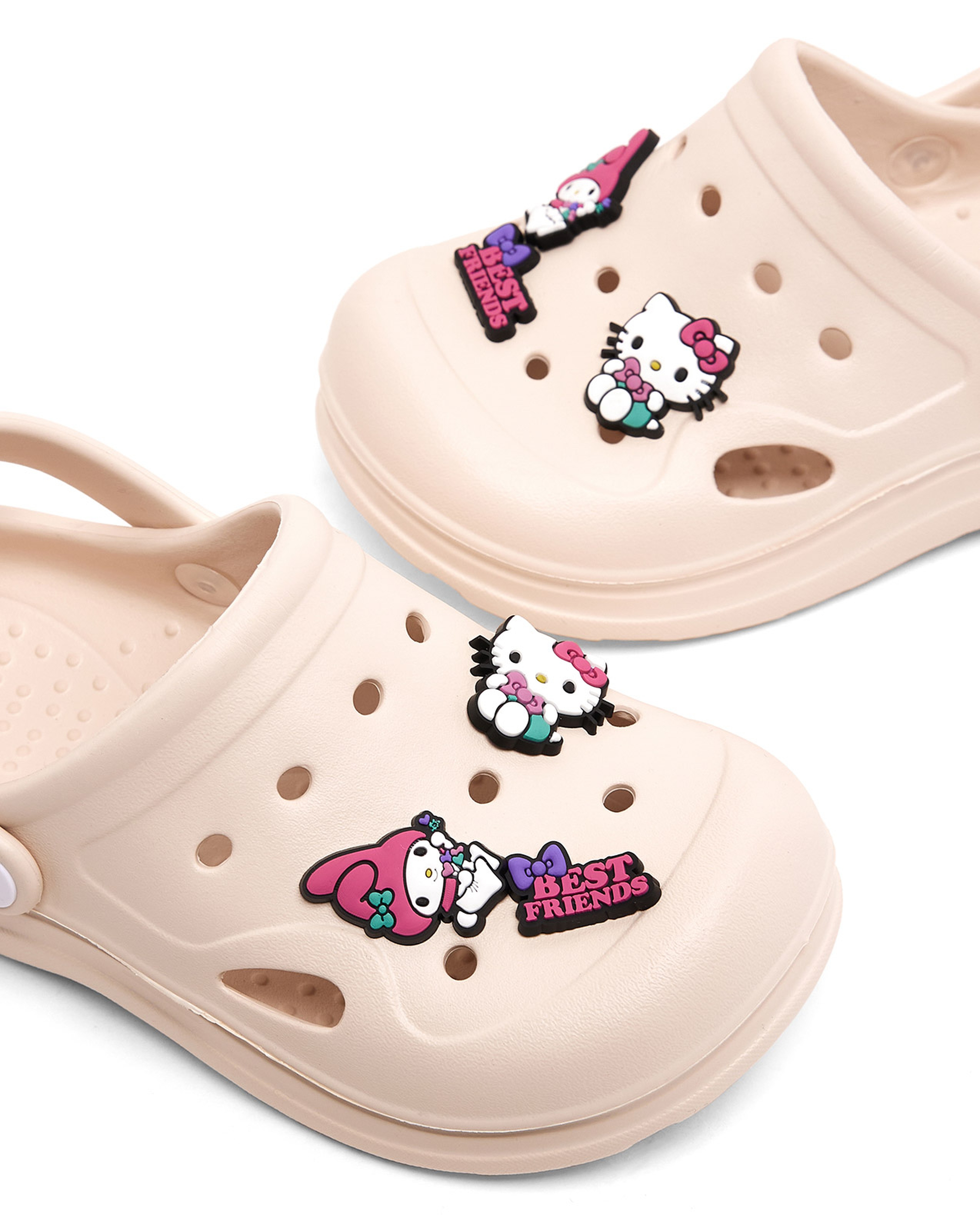 Solid Clogs with Kitty Friends Charm