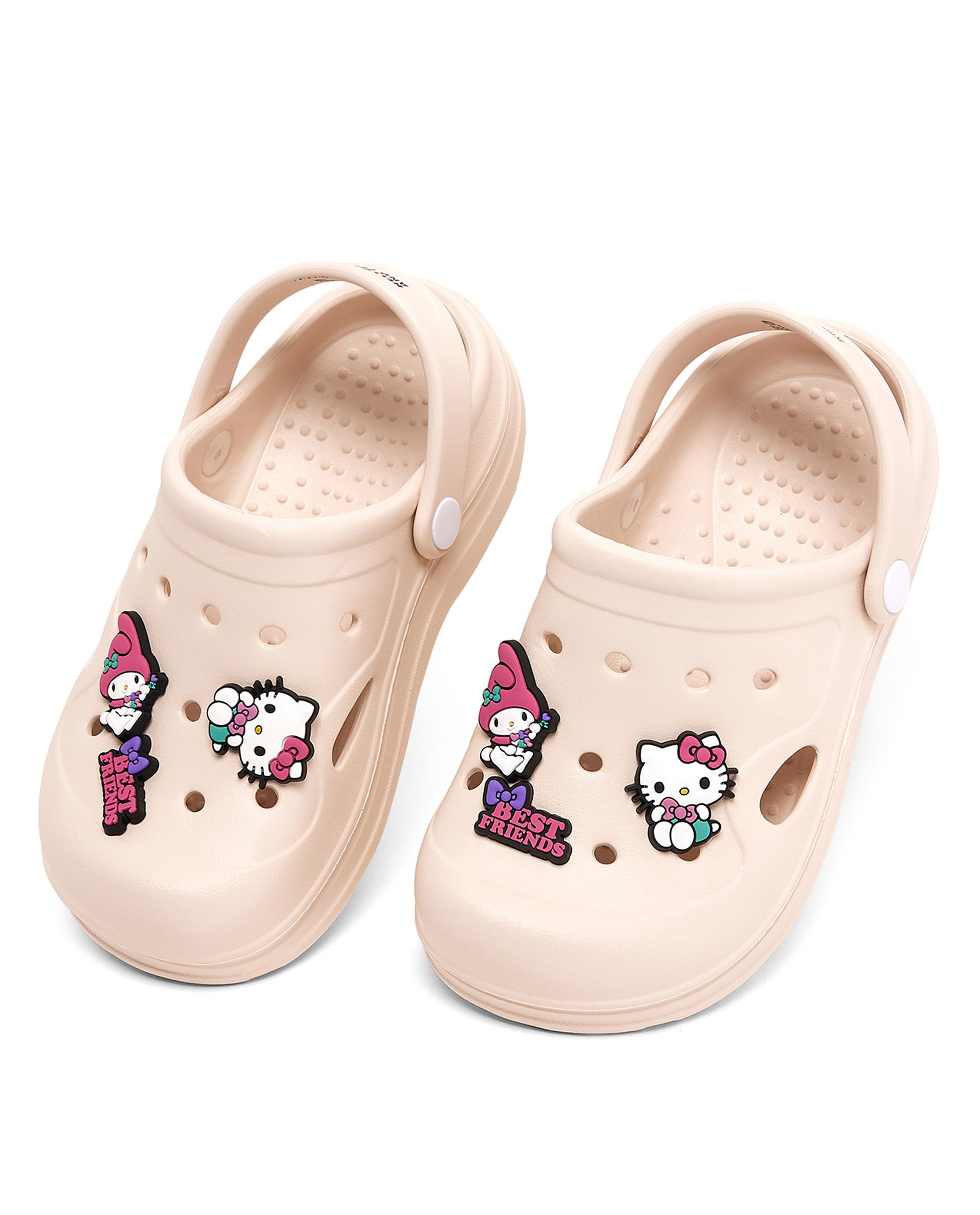 Solid Clogs with Kitty Friends Charm