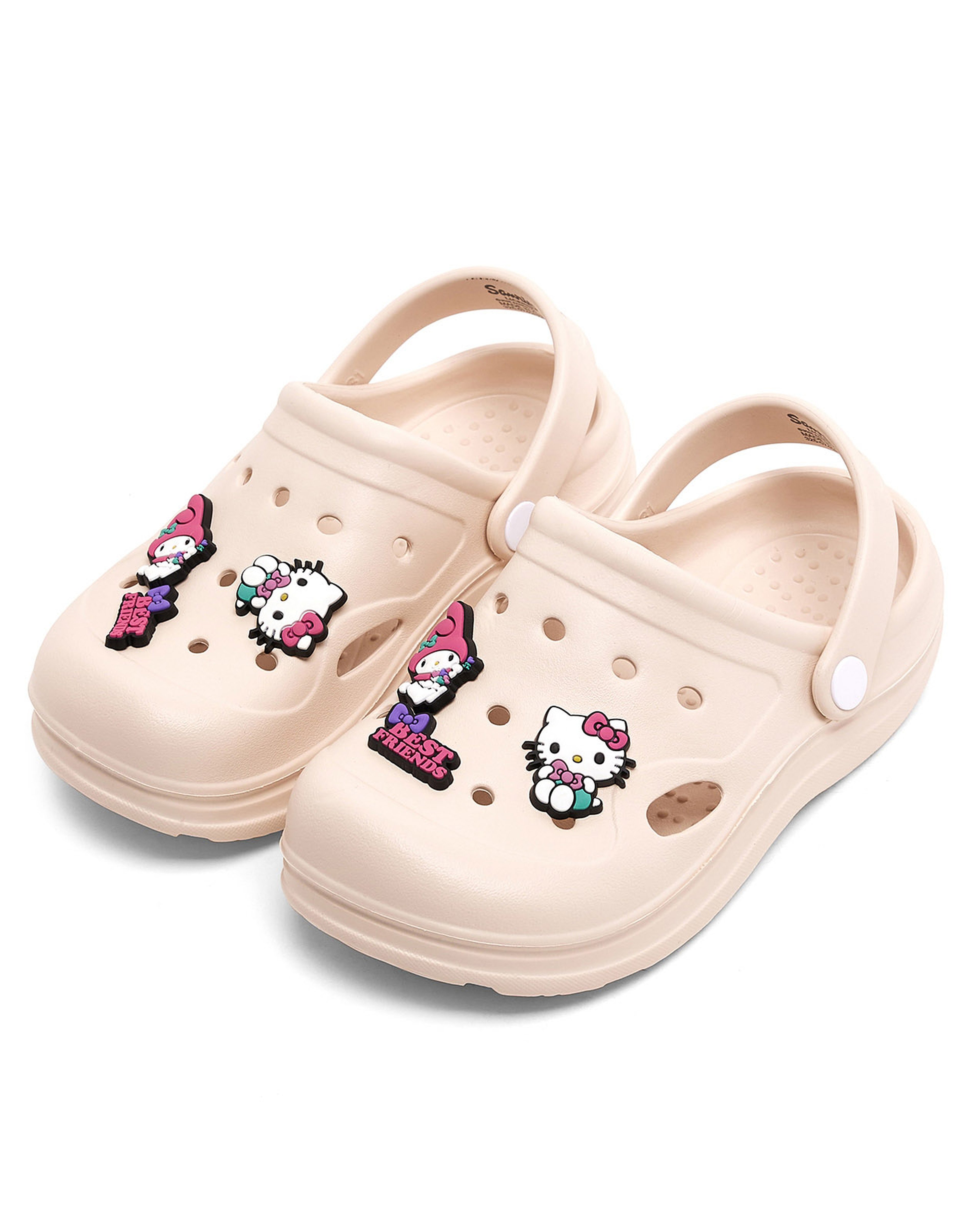 Solid Clogs with Kitty Friends Charm