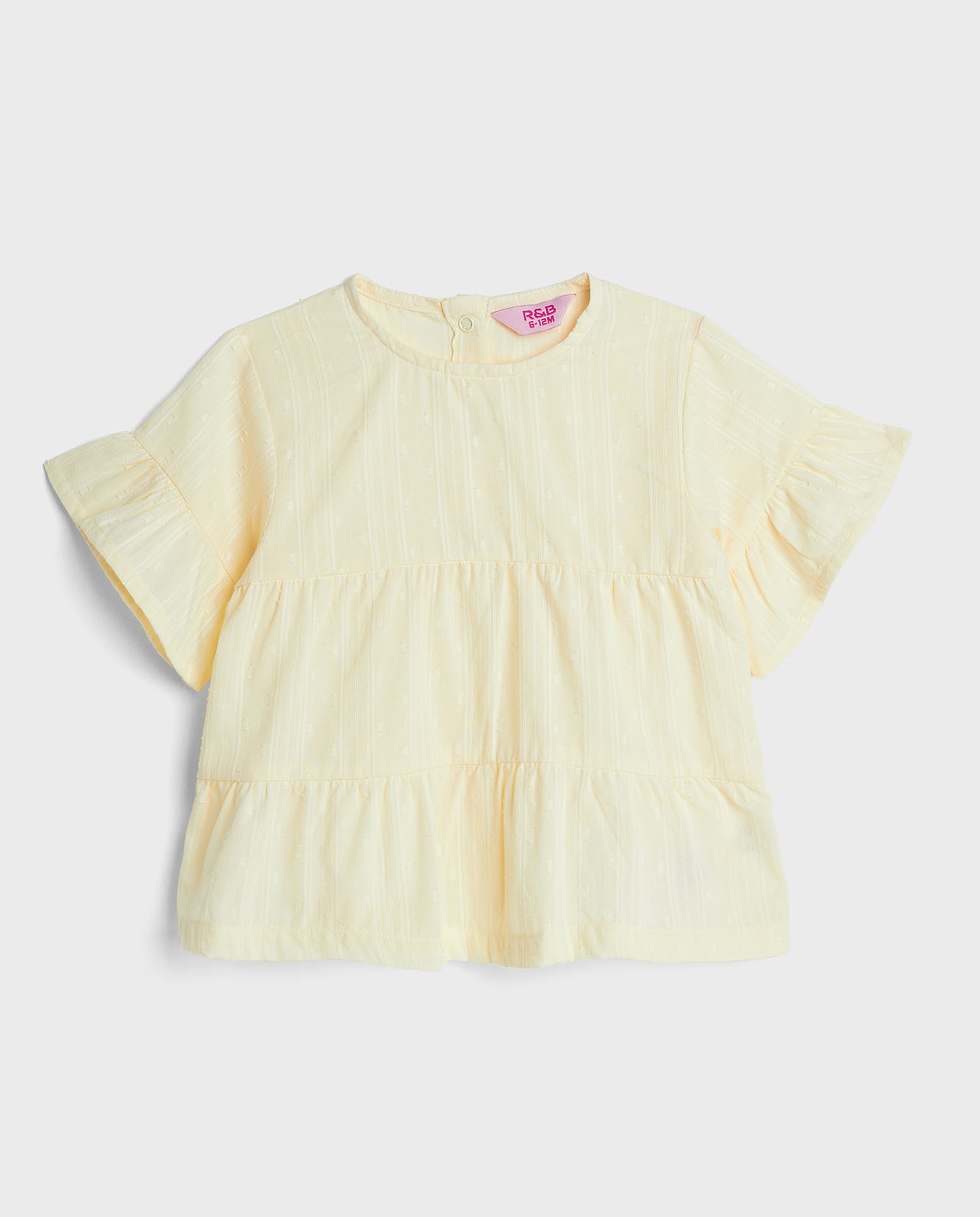 Self Patterned Dress with Headband Set