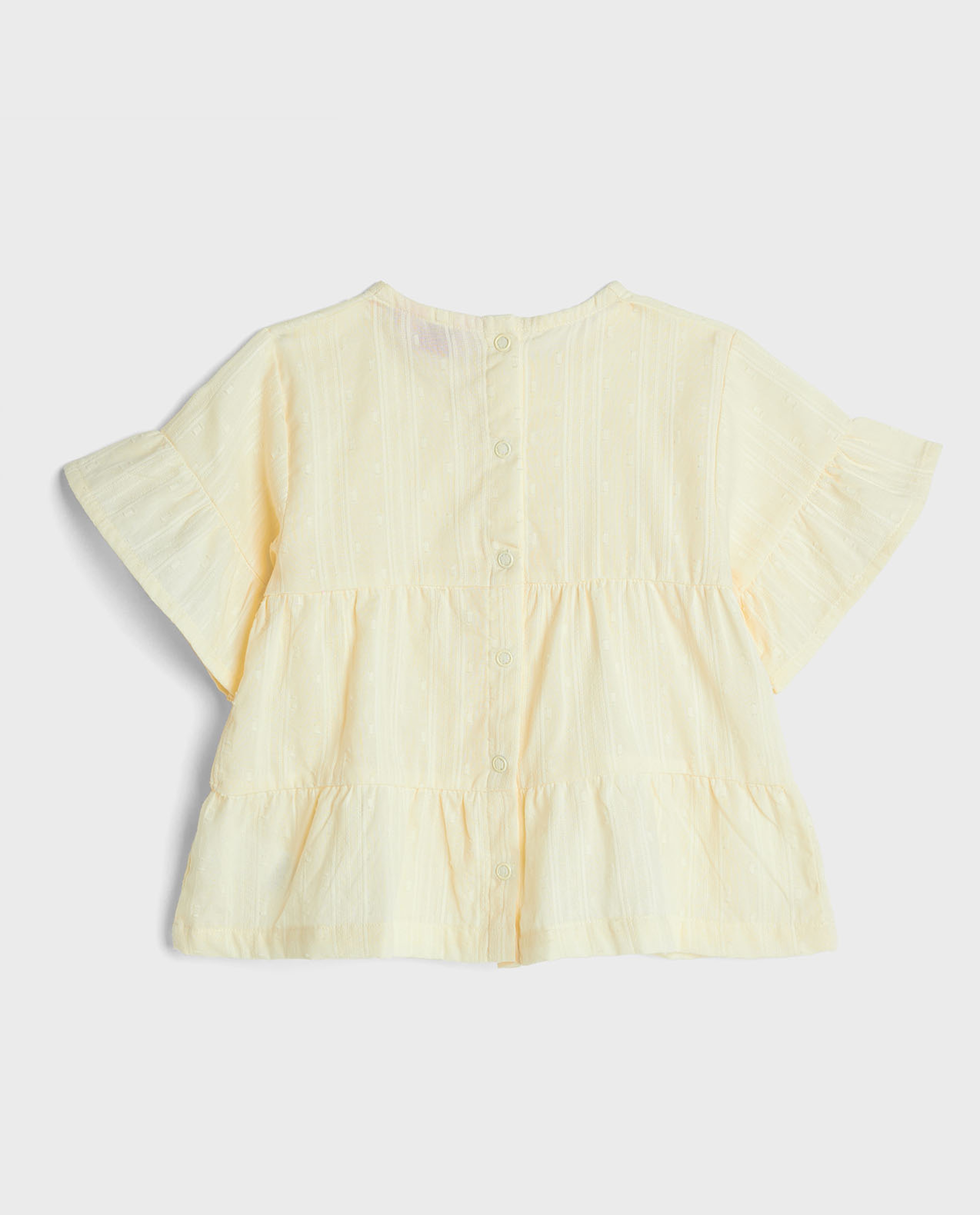 Self Patterned Dress with Headband Set