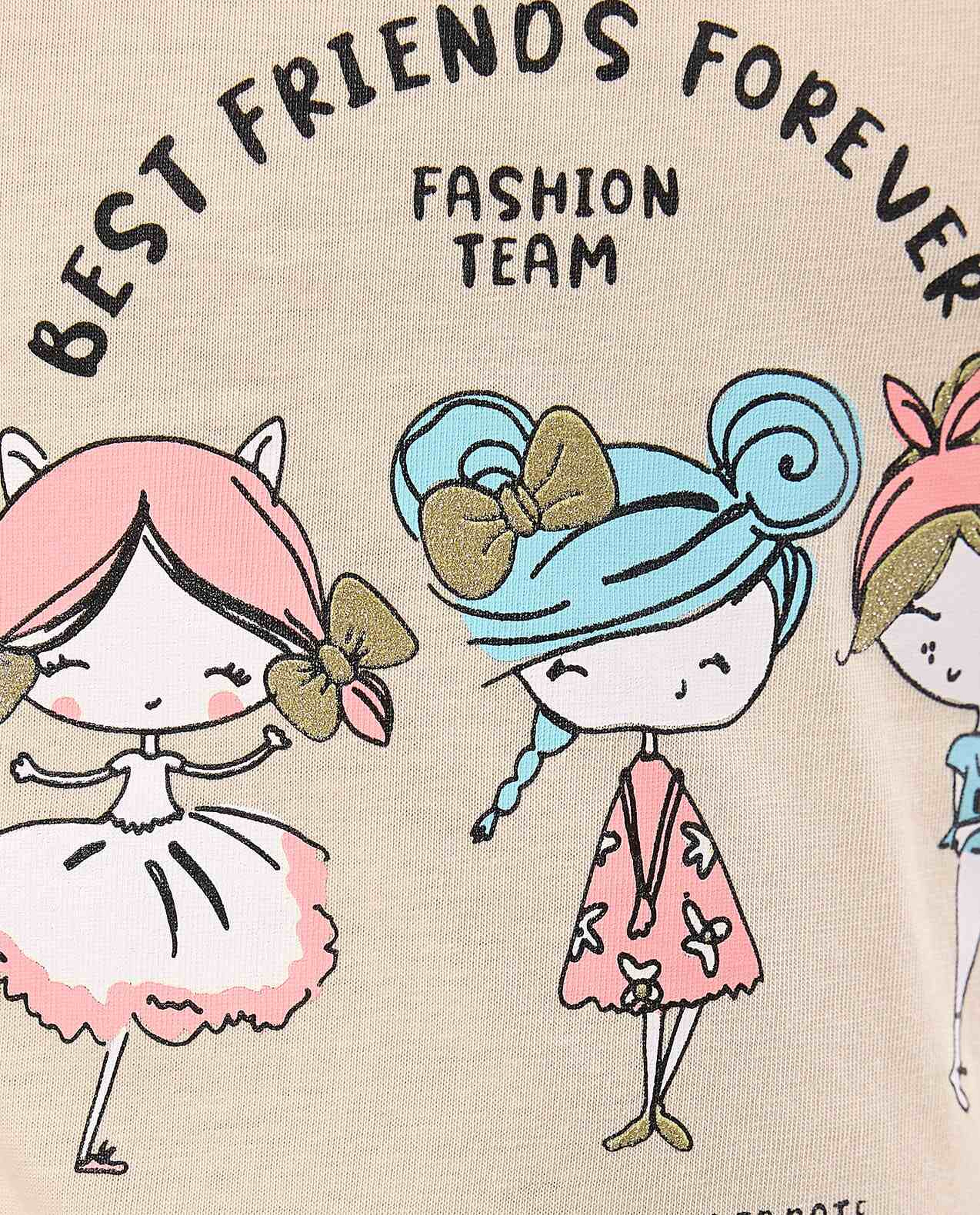 Printed T-Shirt with Crew Neck and Short Sleeves