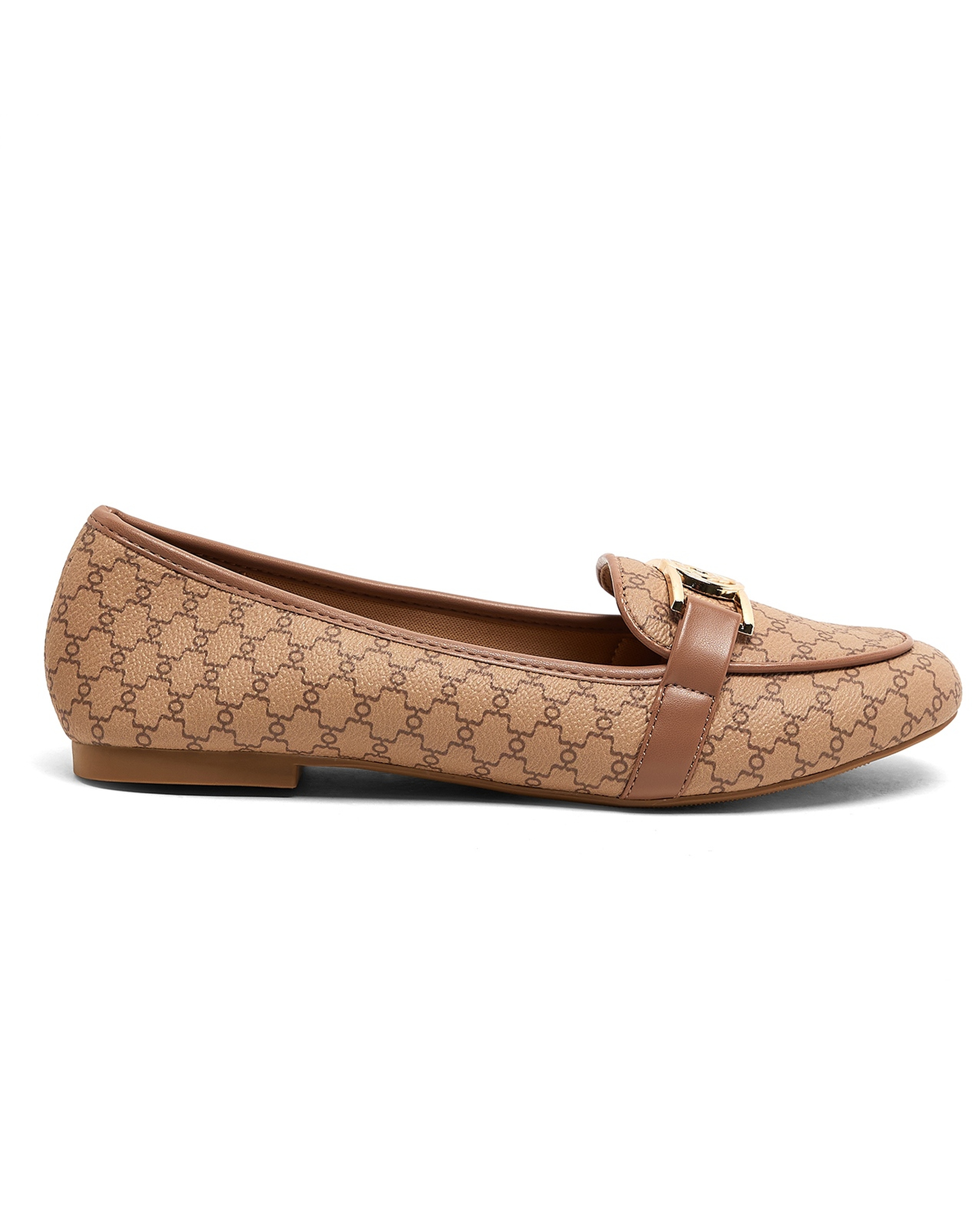 حذاء باليرينا بإكسسوار معدني