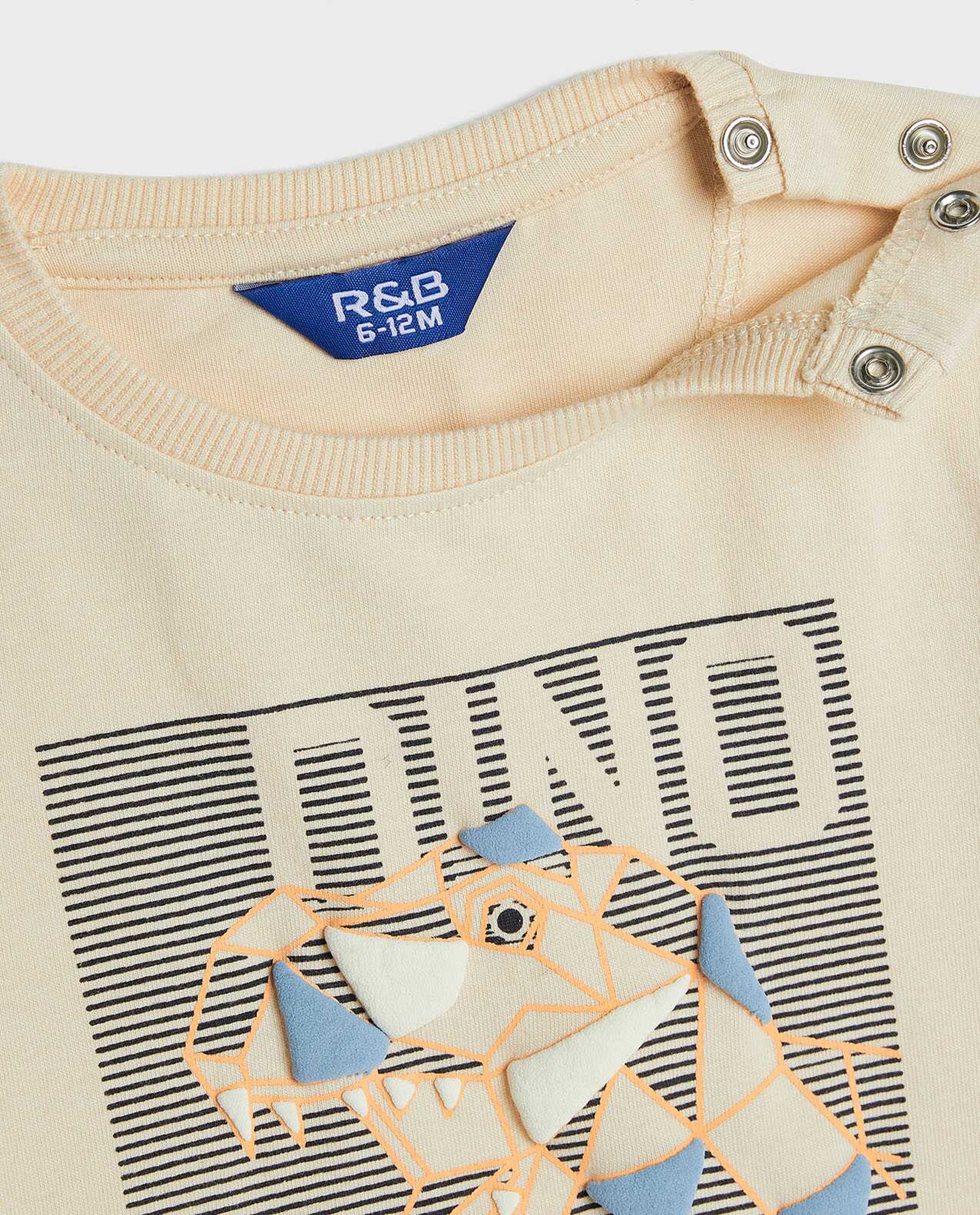 Printed T-Shirt with Crew Neck and Short Sleeves