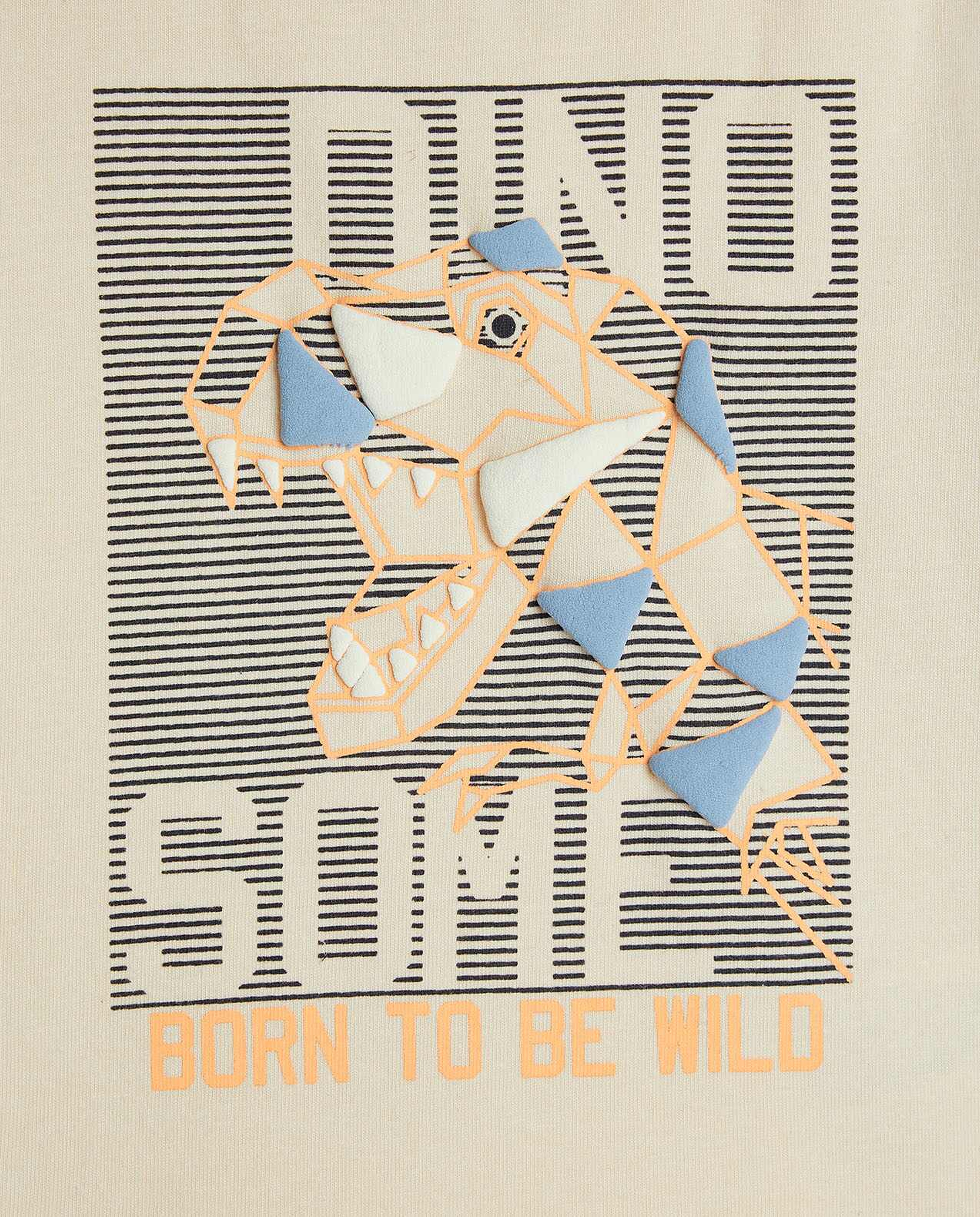 Printed T-Shirt with Crew Neck and Short Sleeves