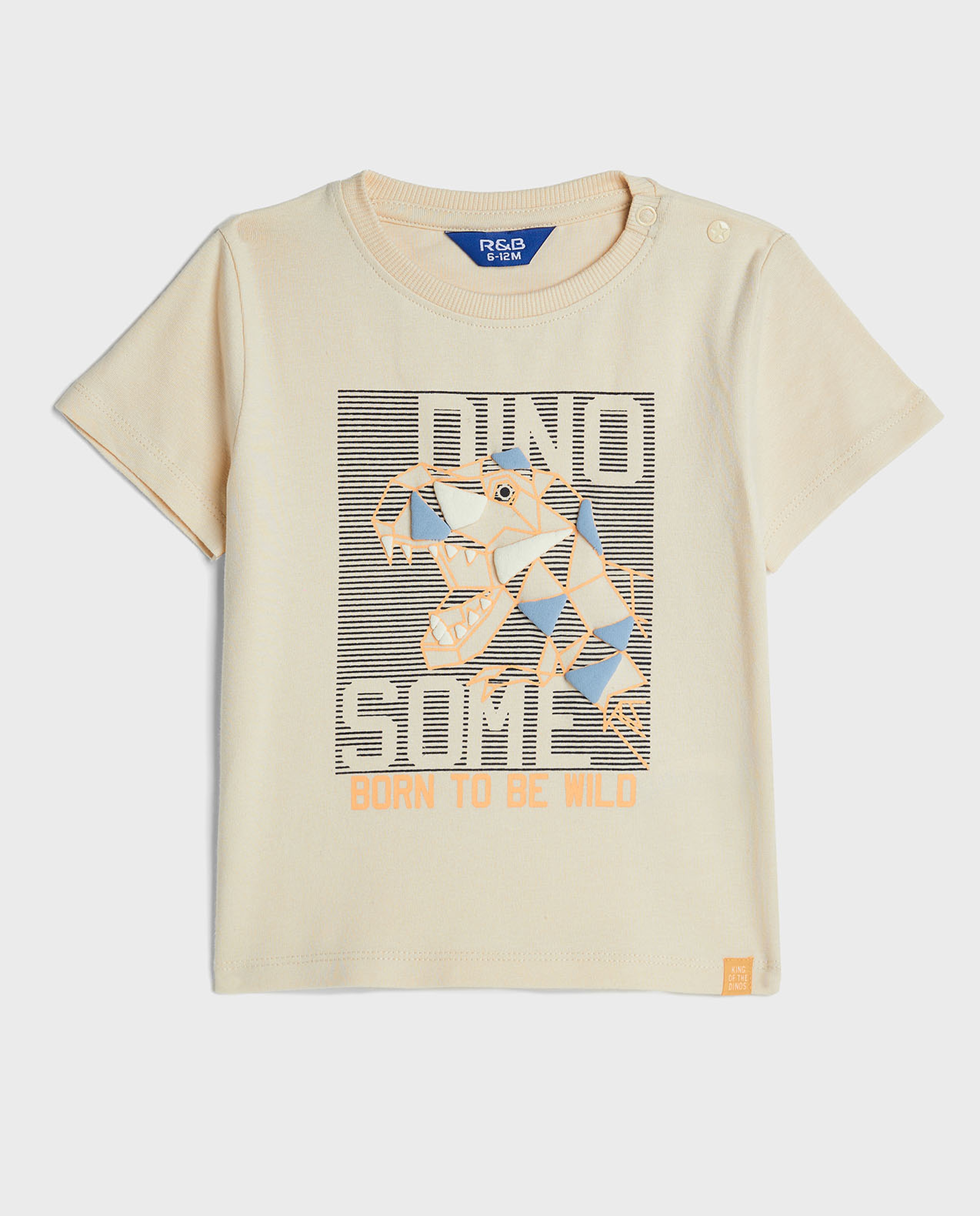 Printed T-Shirt with Crew Neck and Short Sleeves