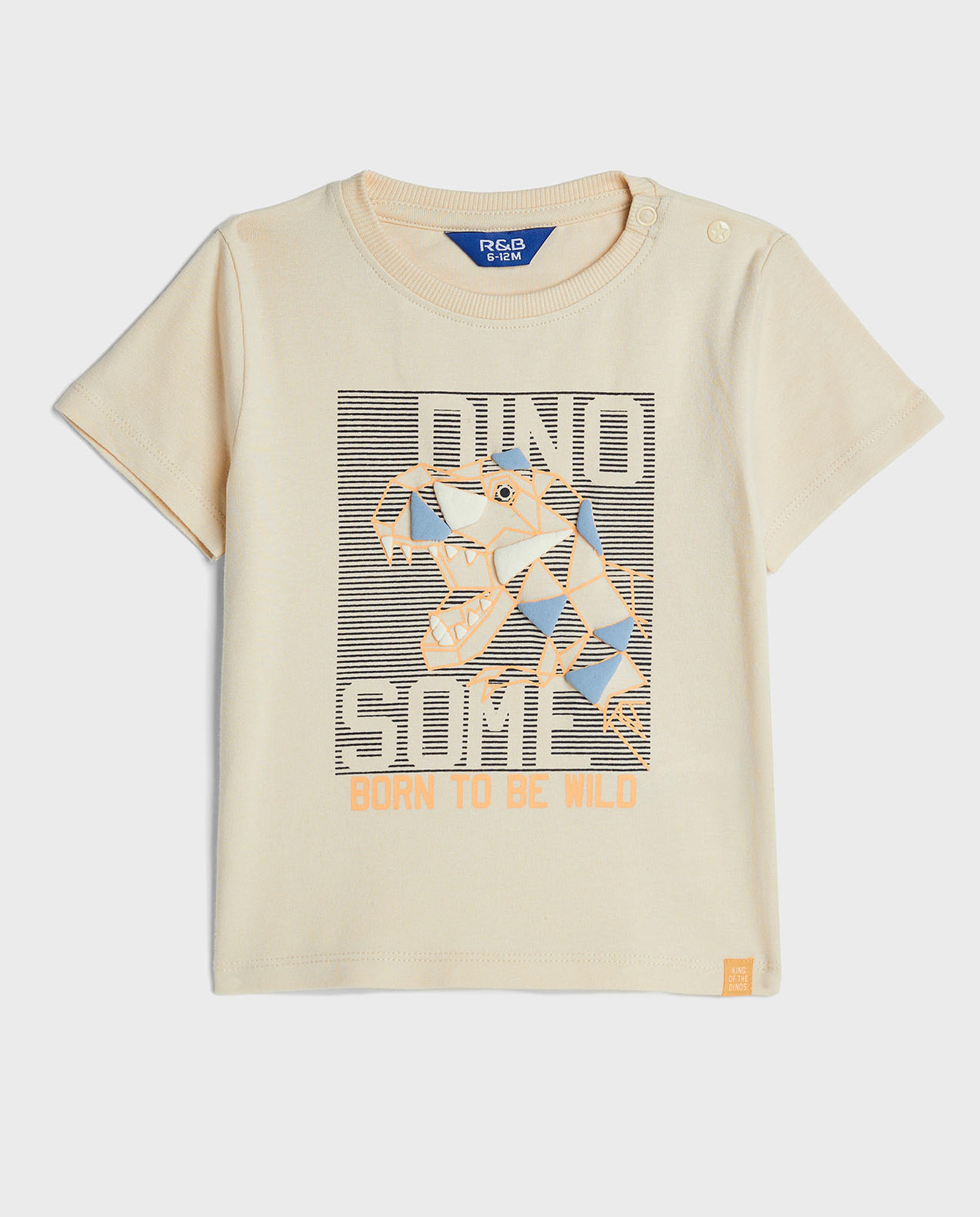 Printed T-Shirt with Crew Neck and Short Sleeves