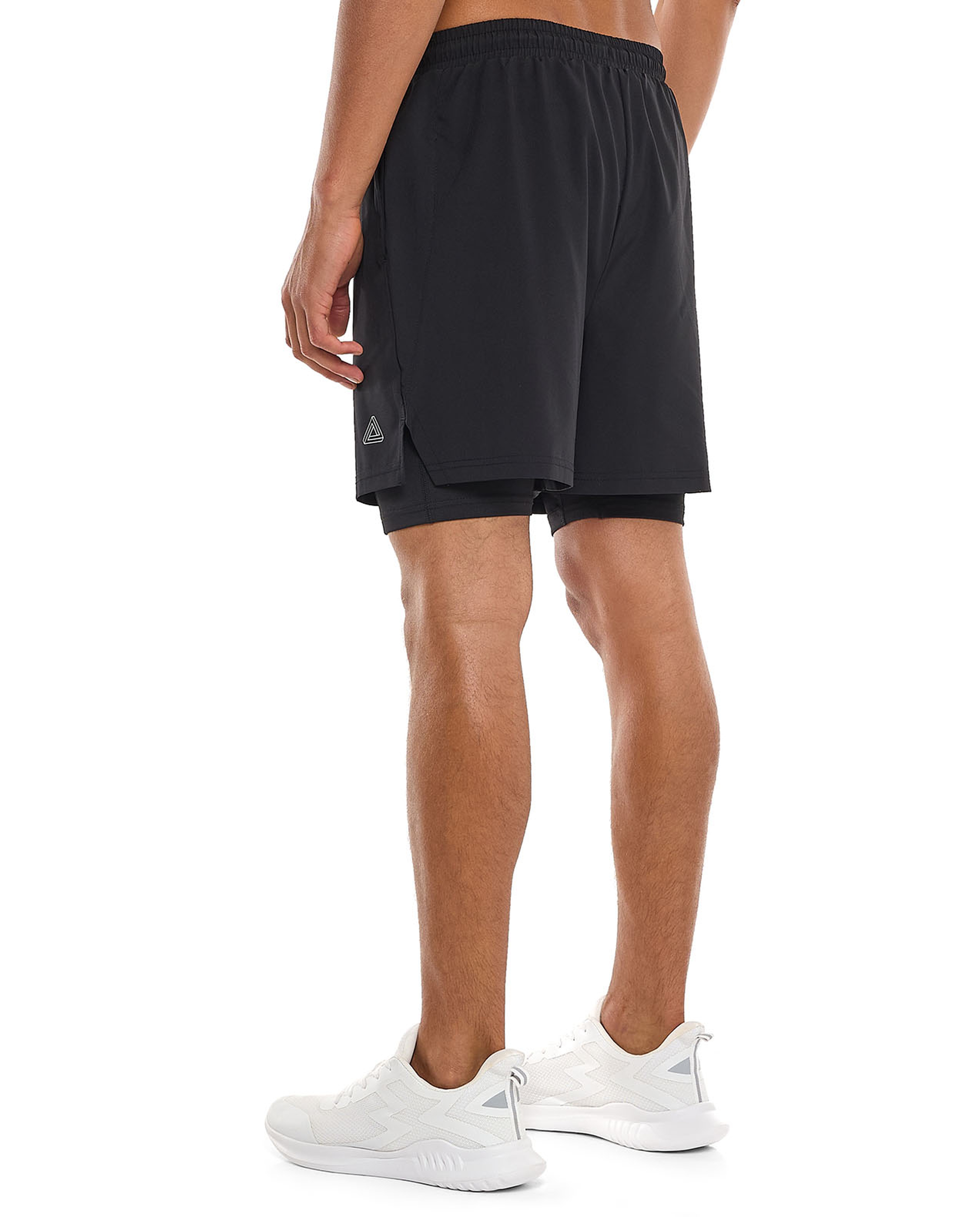 Layered Active Shorts with Drawstring Closure