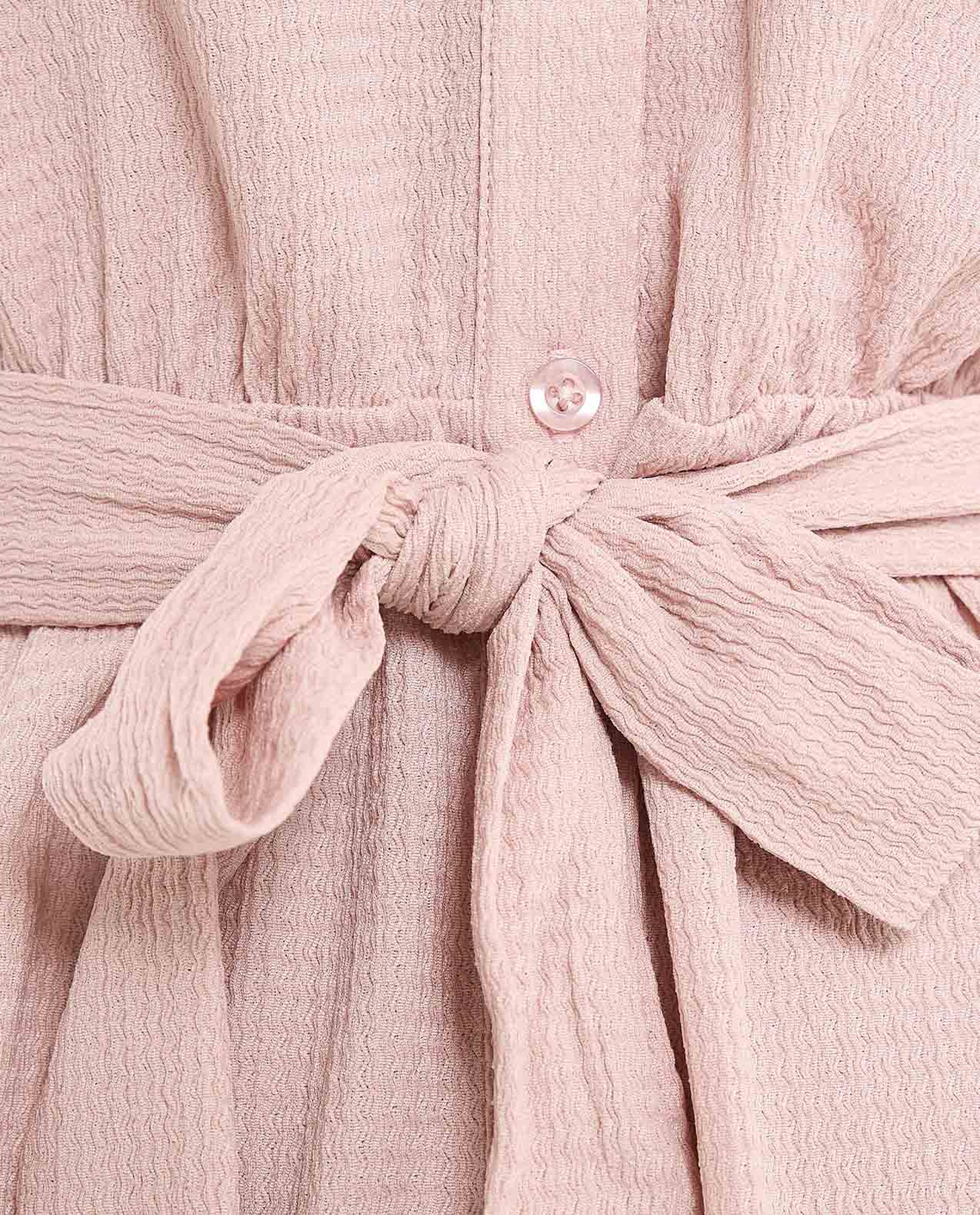 Belted Shirt Dress with Classic Collar and Short Sleeves