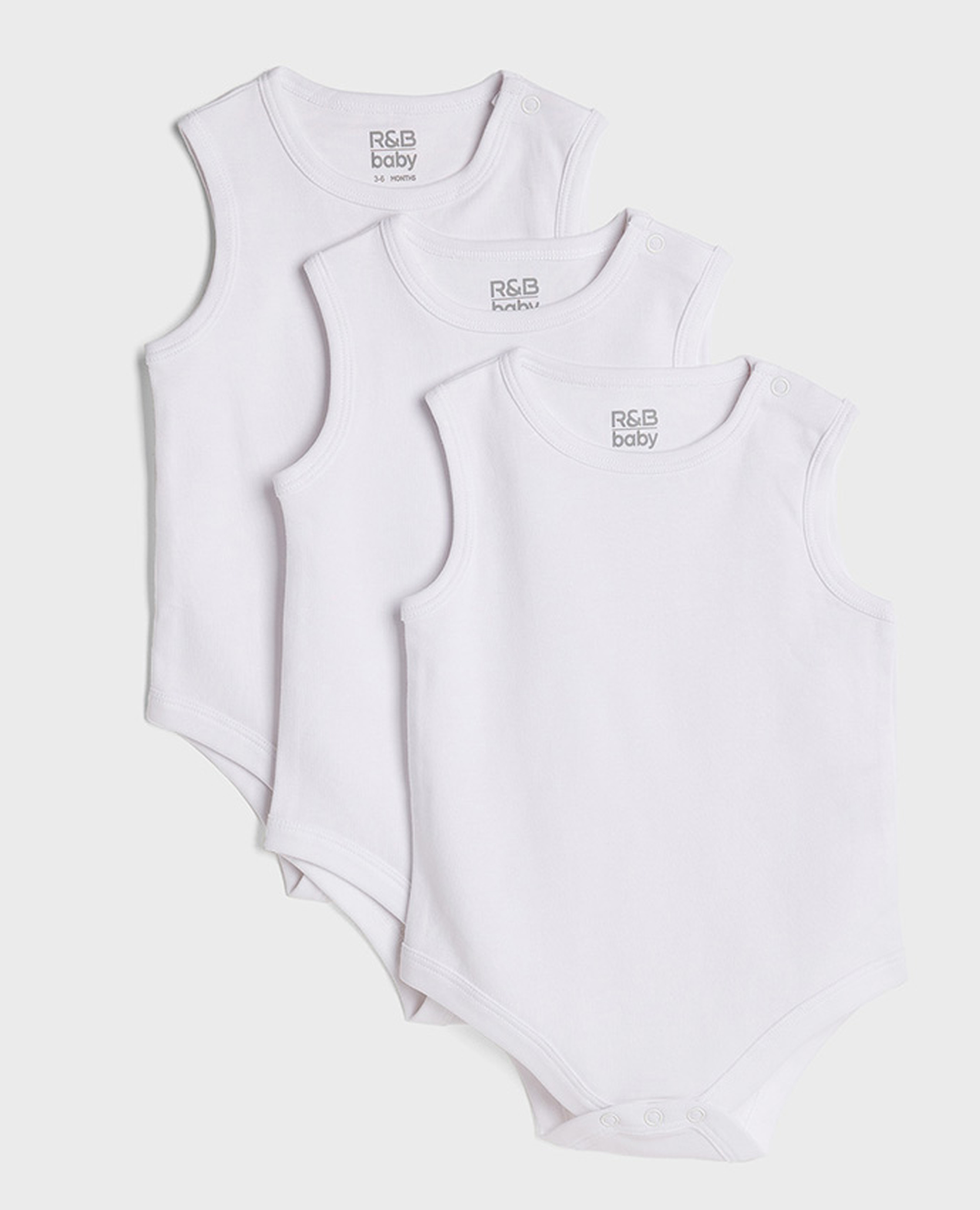 Pack of 3 Sleeveless Bodysuits