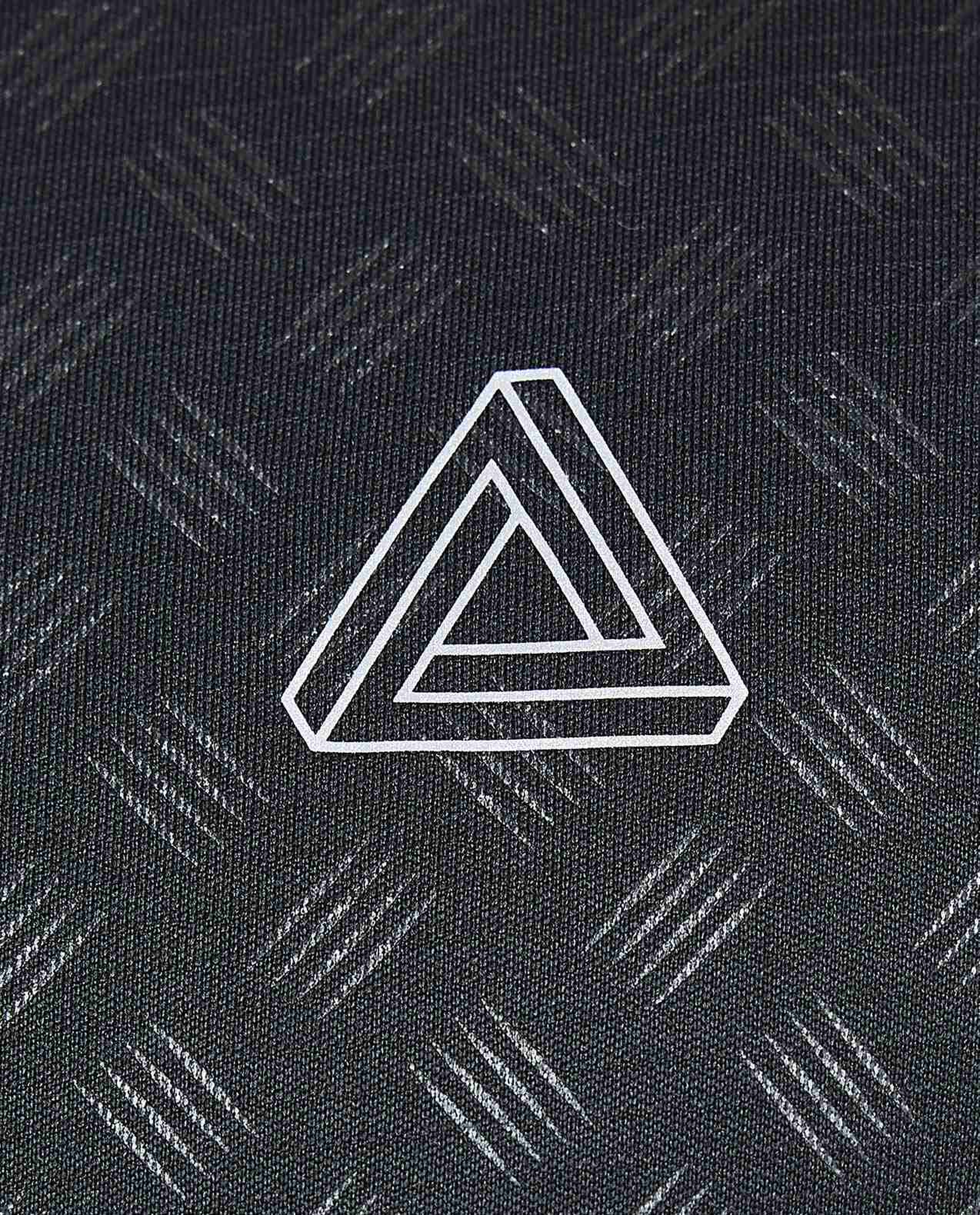 Patterned Active T-Shirt with Crew Neck and Short Sleeves