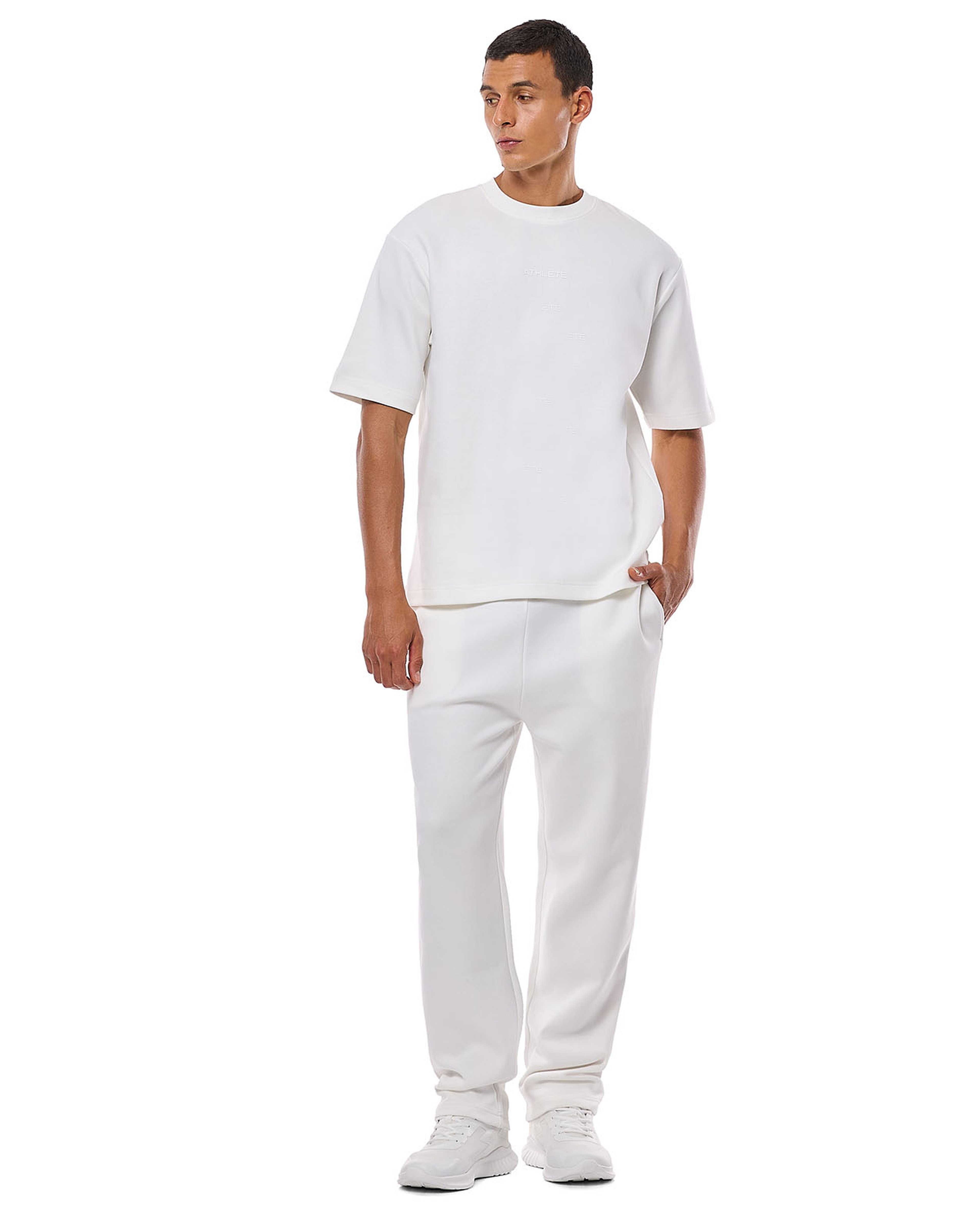 Solid T-Shirt with Crew Neck and Short Sleeves