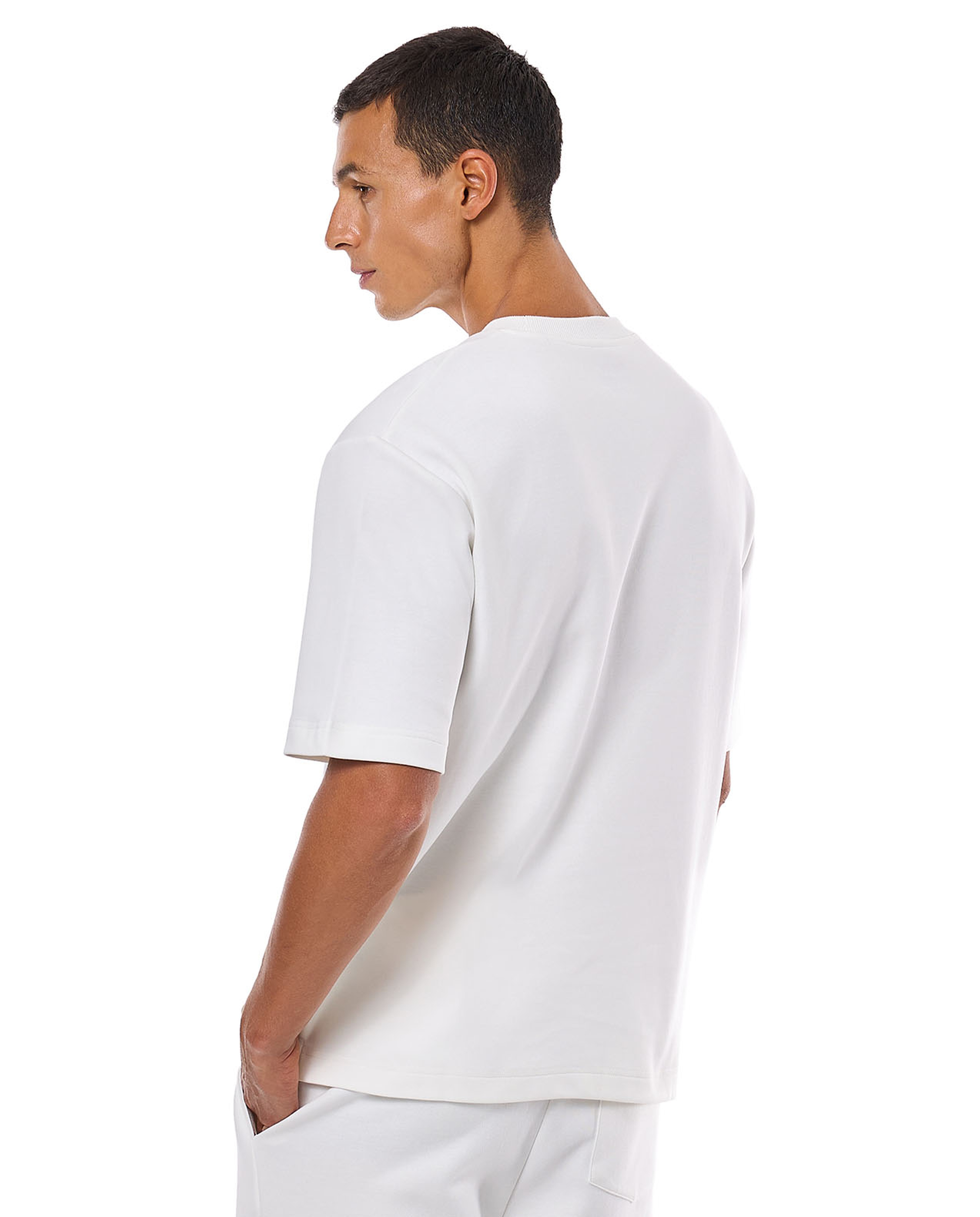 Solid T-Shirt with Crew Neck and Short Sleeves