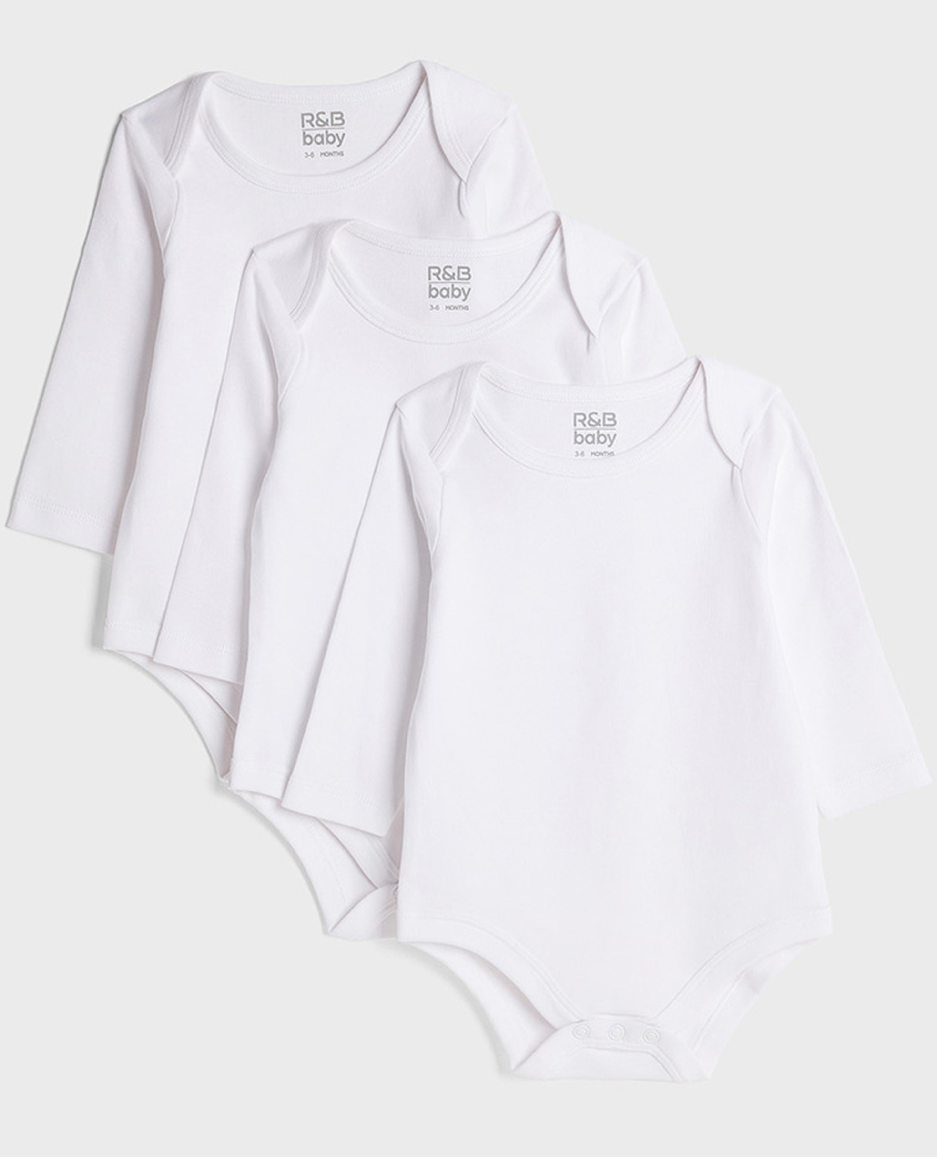 Pack of 3 Solid Bodysuits