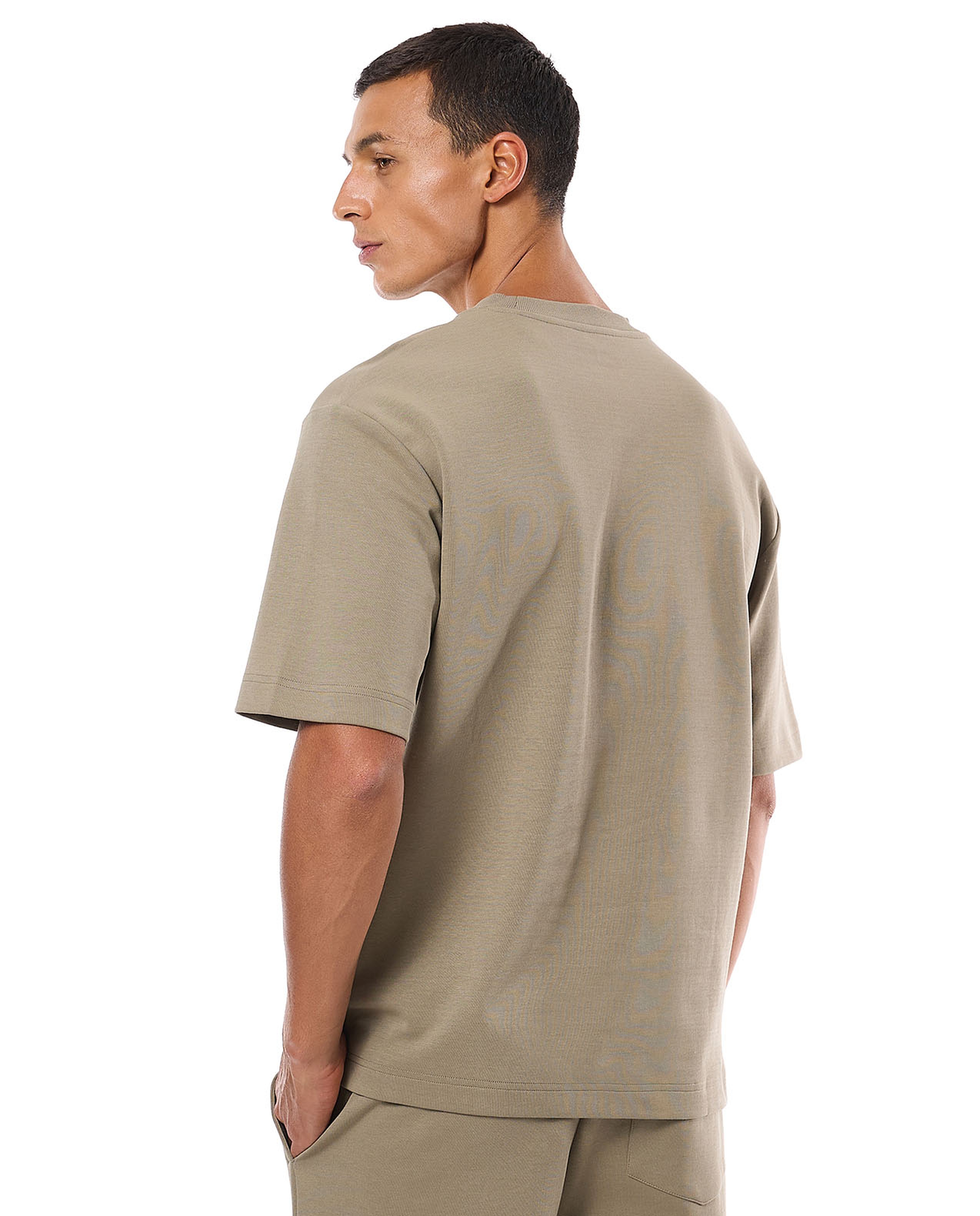 Solid T-Shirt with Crew Neck and Short Sleeves