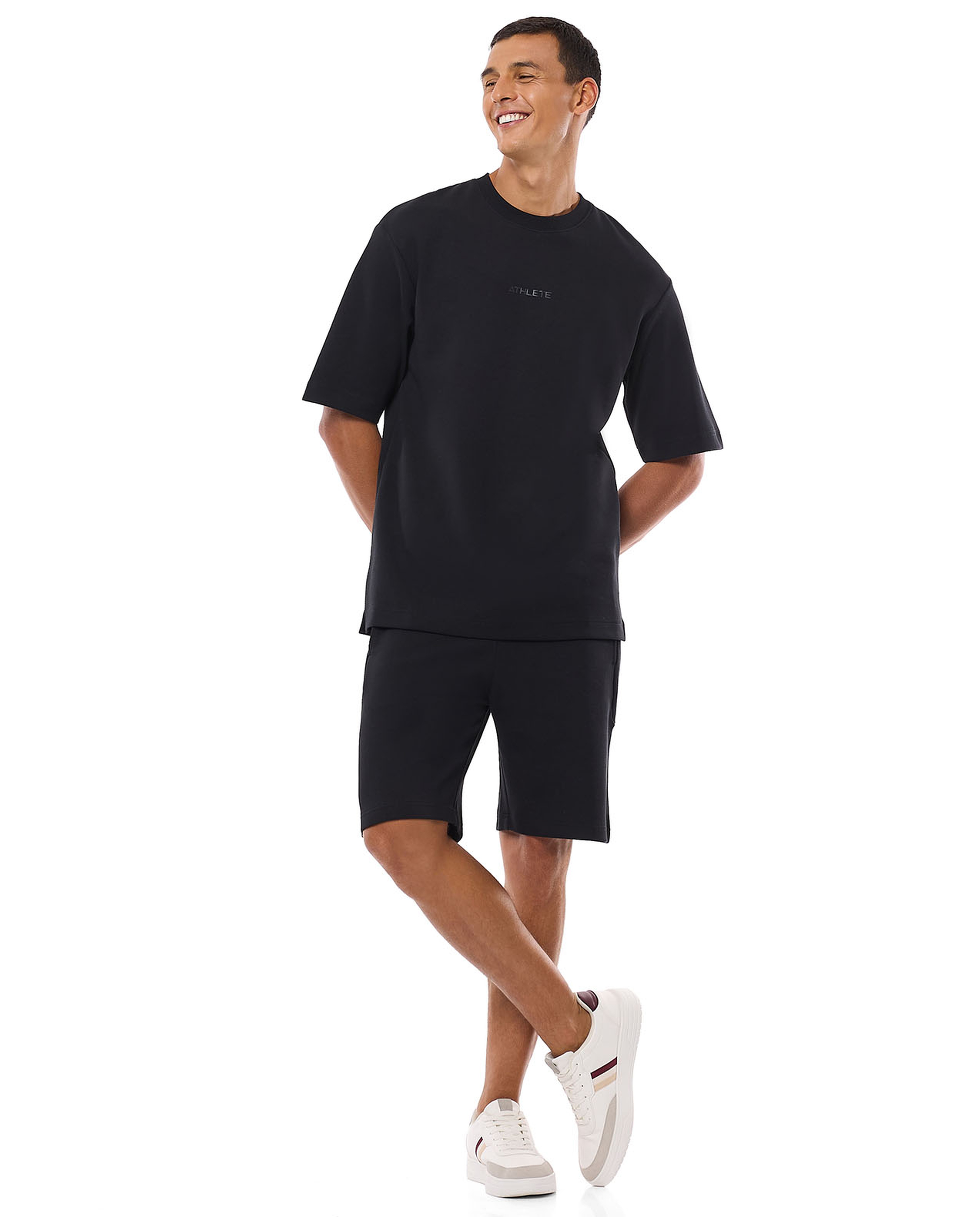 Solid T-Shirt with Crew Neck and Short Sleeves