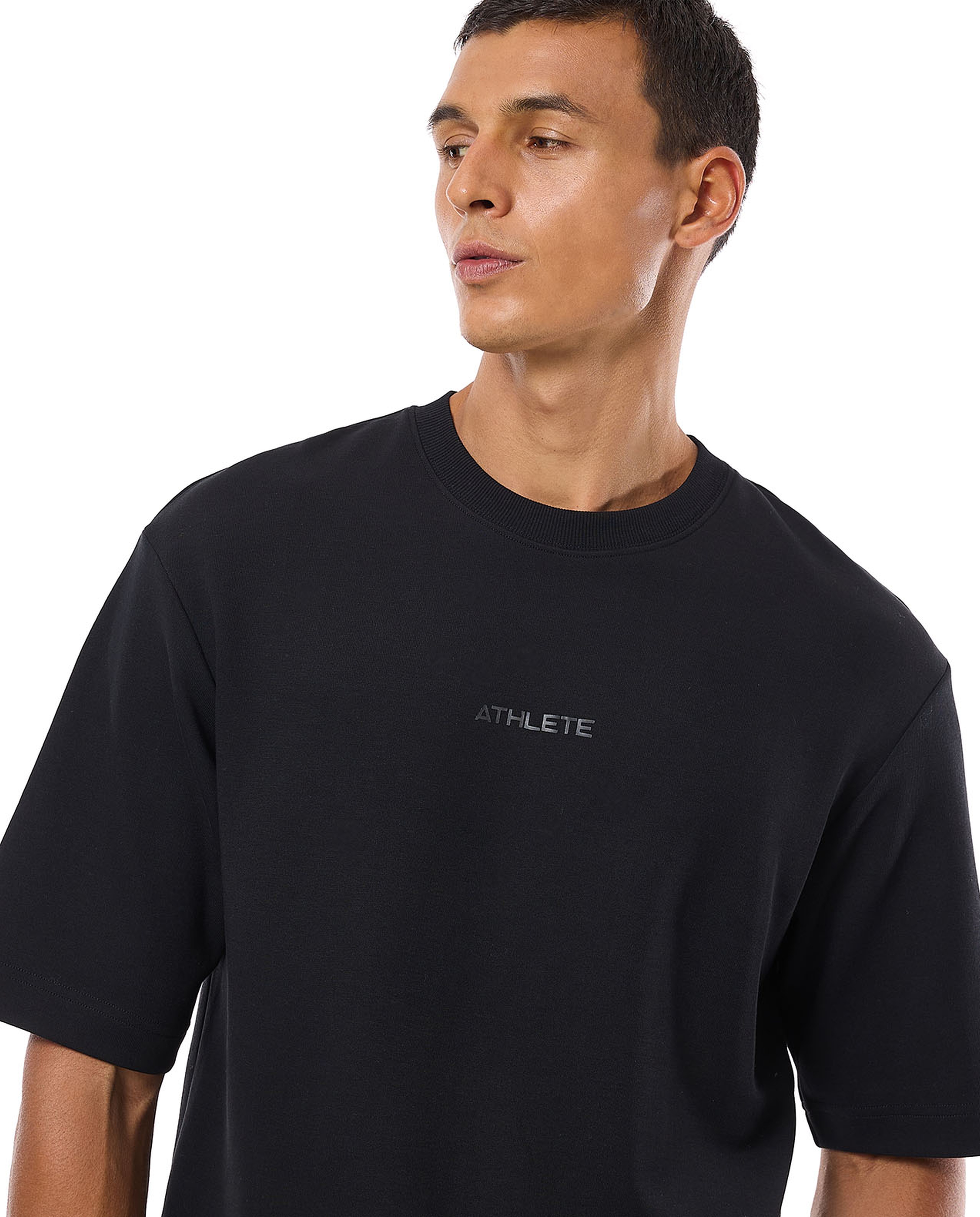 Solid T-Shirt with Crew Neck and Short Sleeves