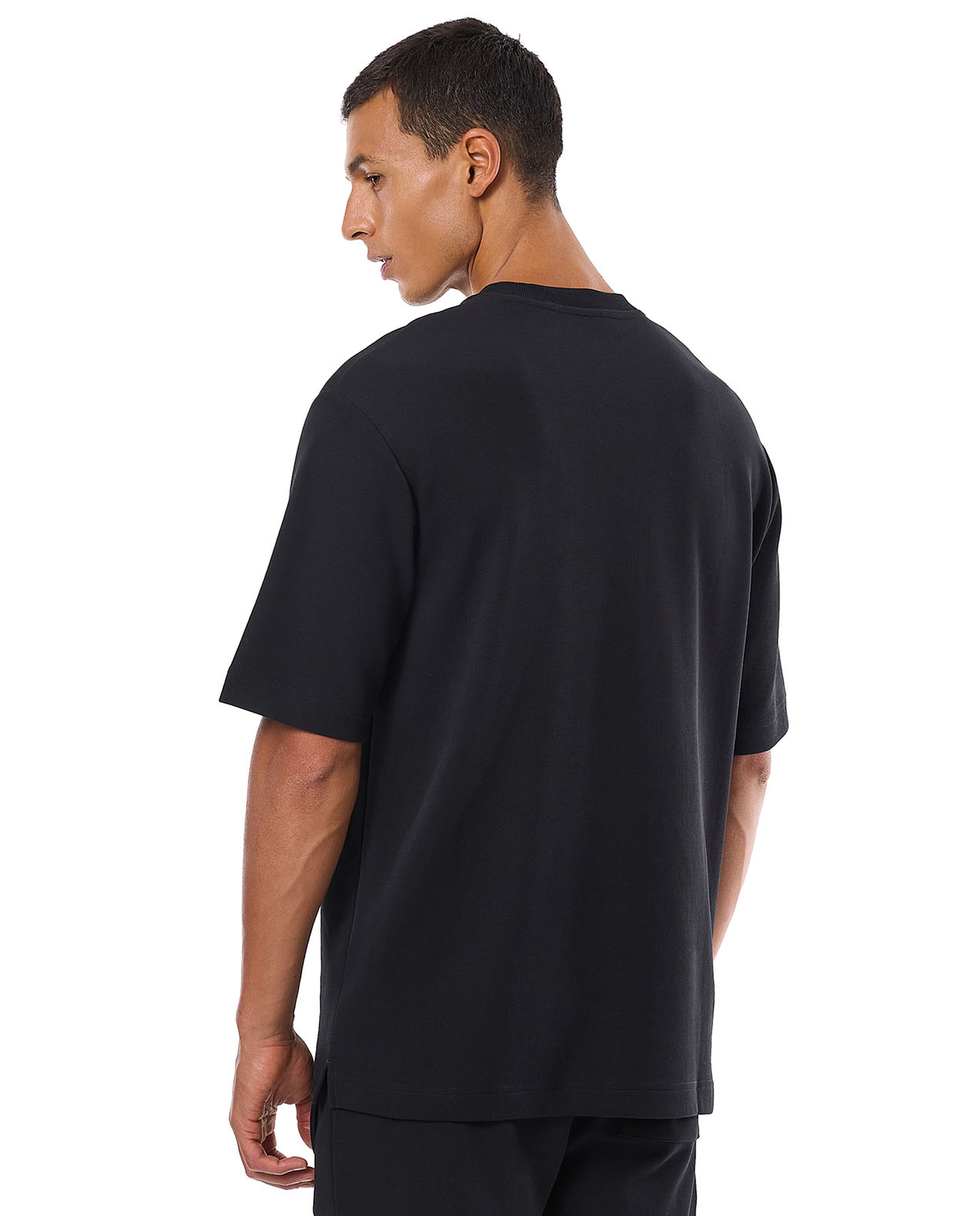 Solid T-Shirt with Crew Neck and Short Sleeves