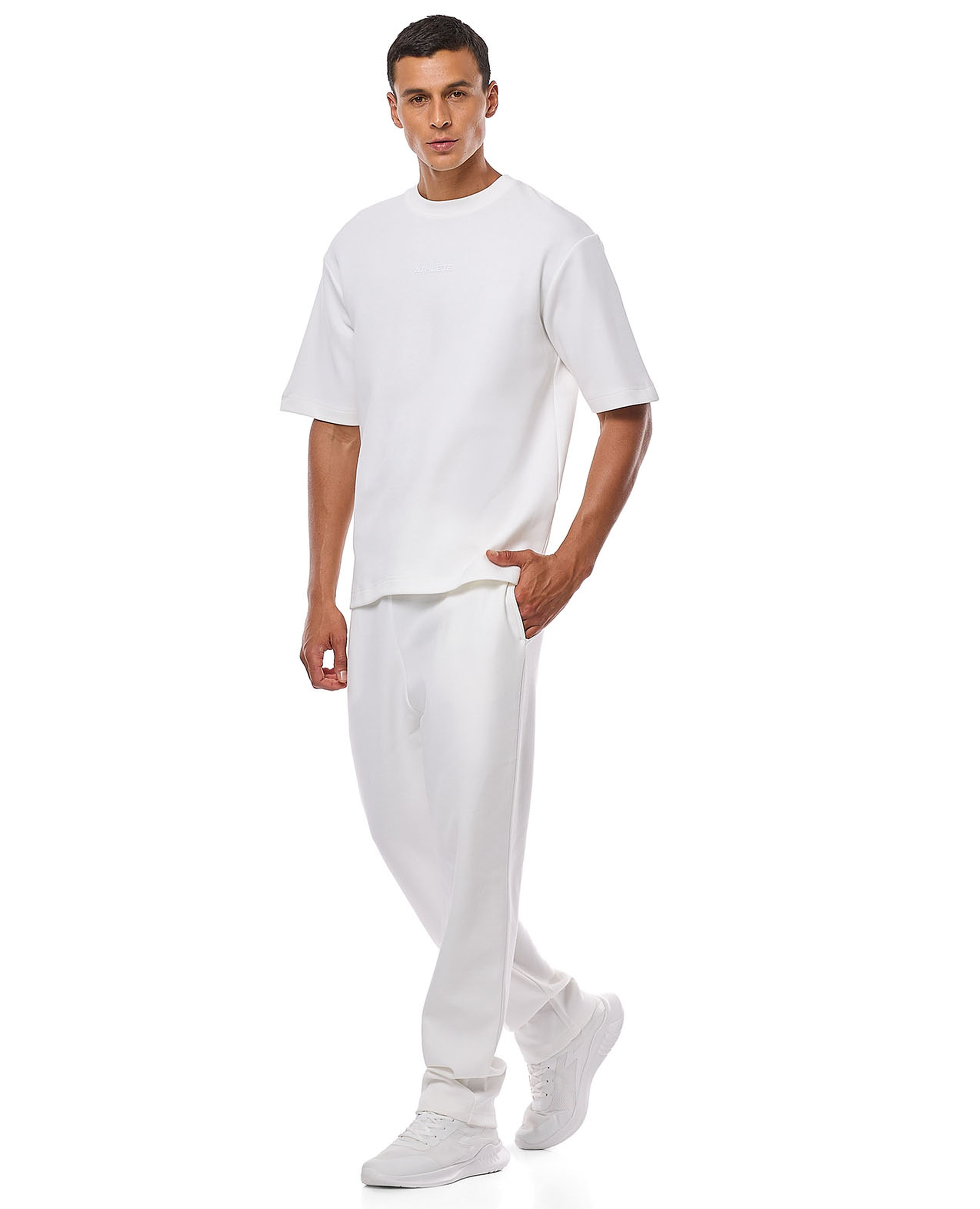 Solid Sweatpants with Drawstring Closure