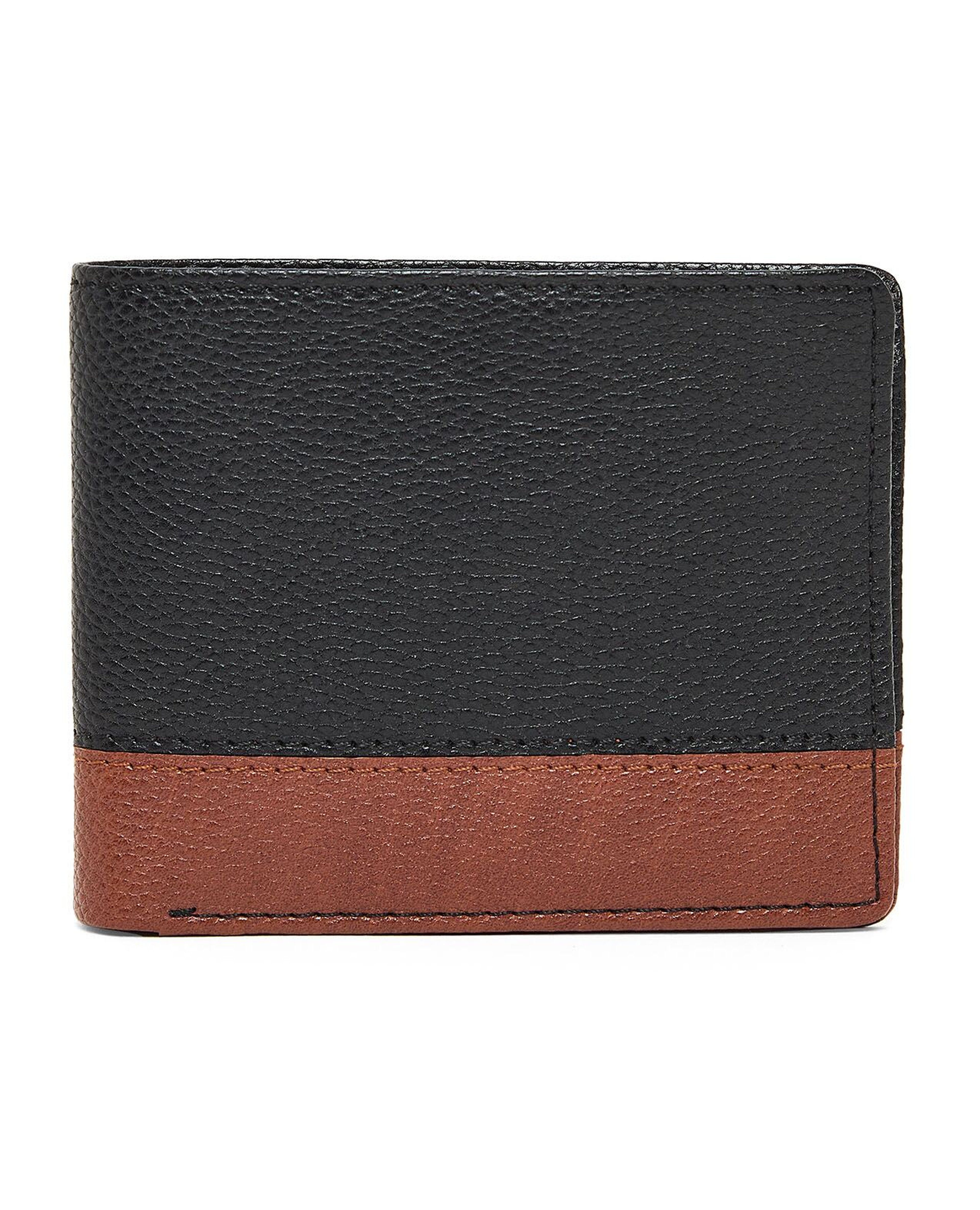 Color Block Bi-Fold Wallet