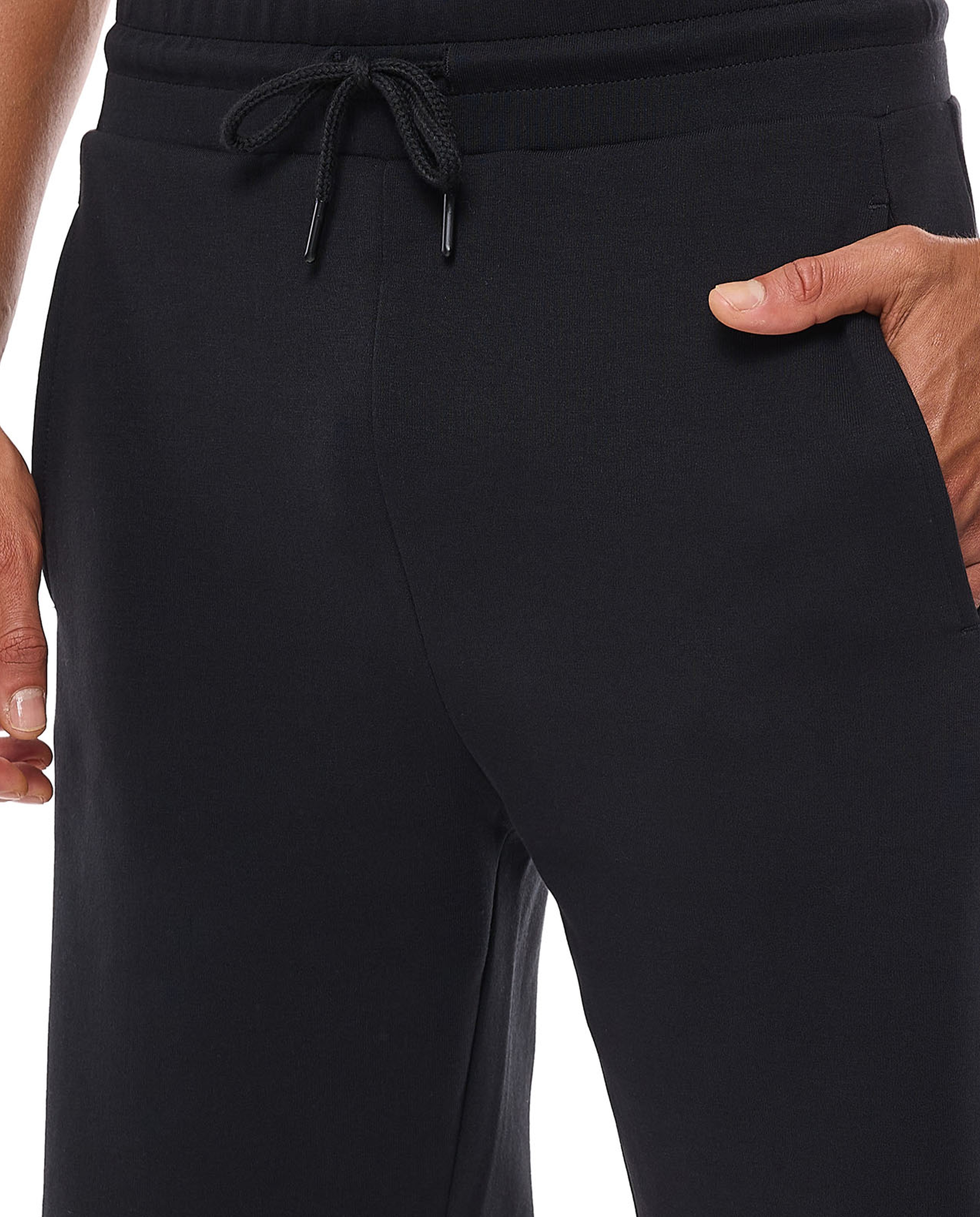 Solid Shorts with Drawstring Closure