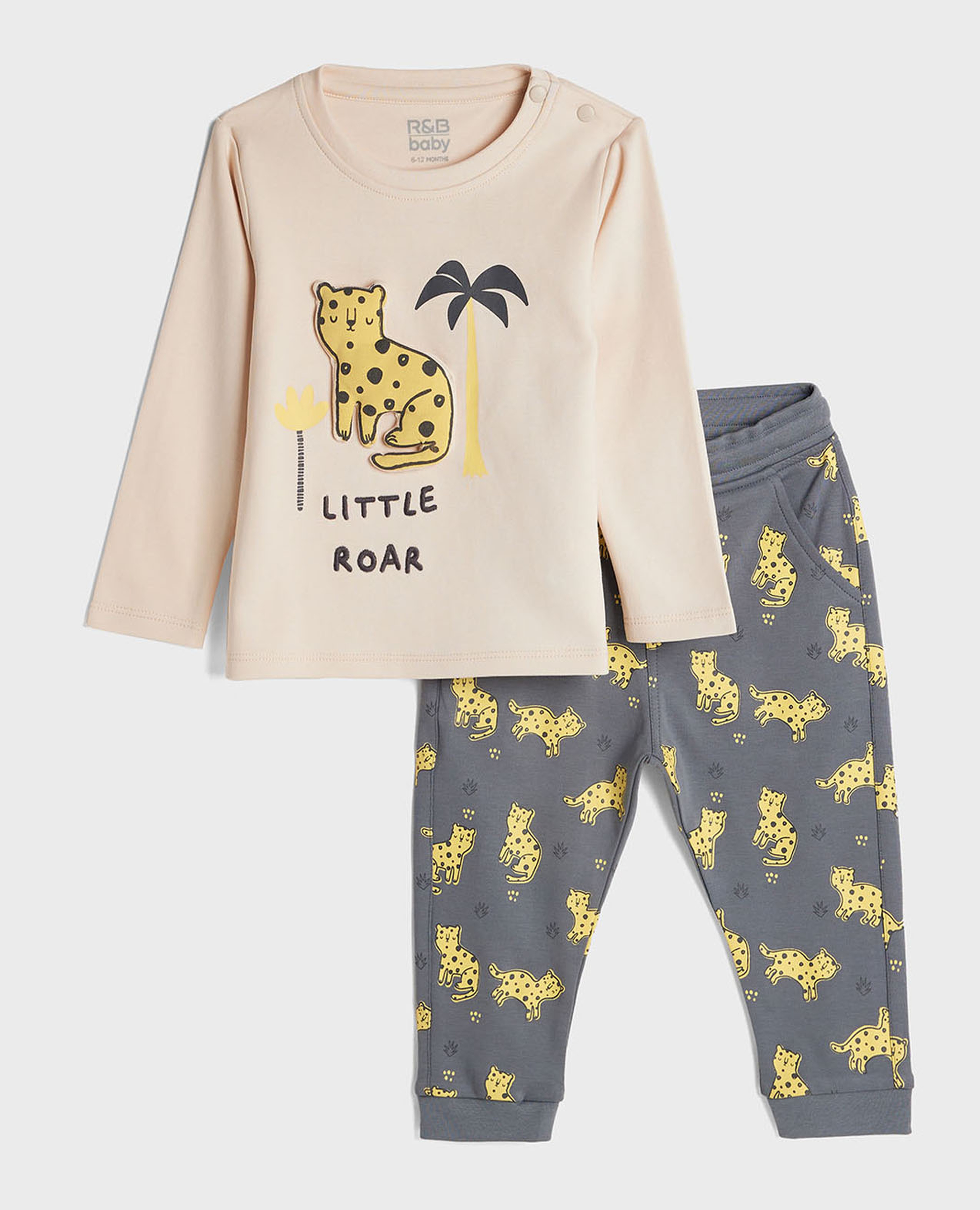 Appliqued Top and Joggers Set