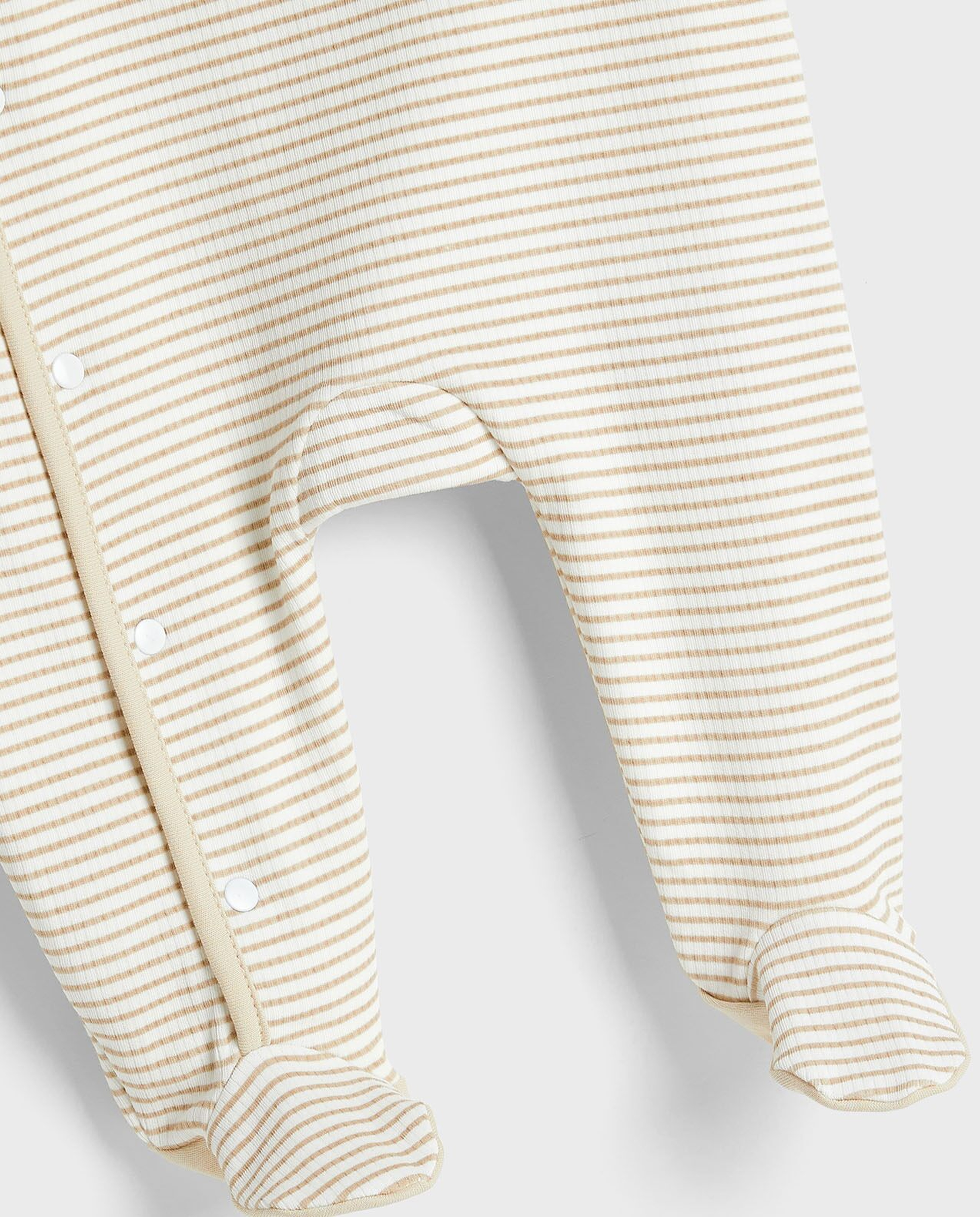 Embroidered Sleepsuit with Crew Neck and Long Sleeves